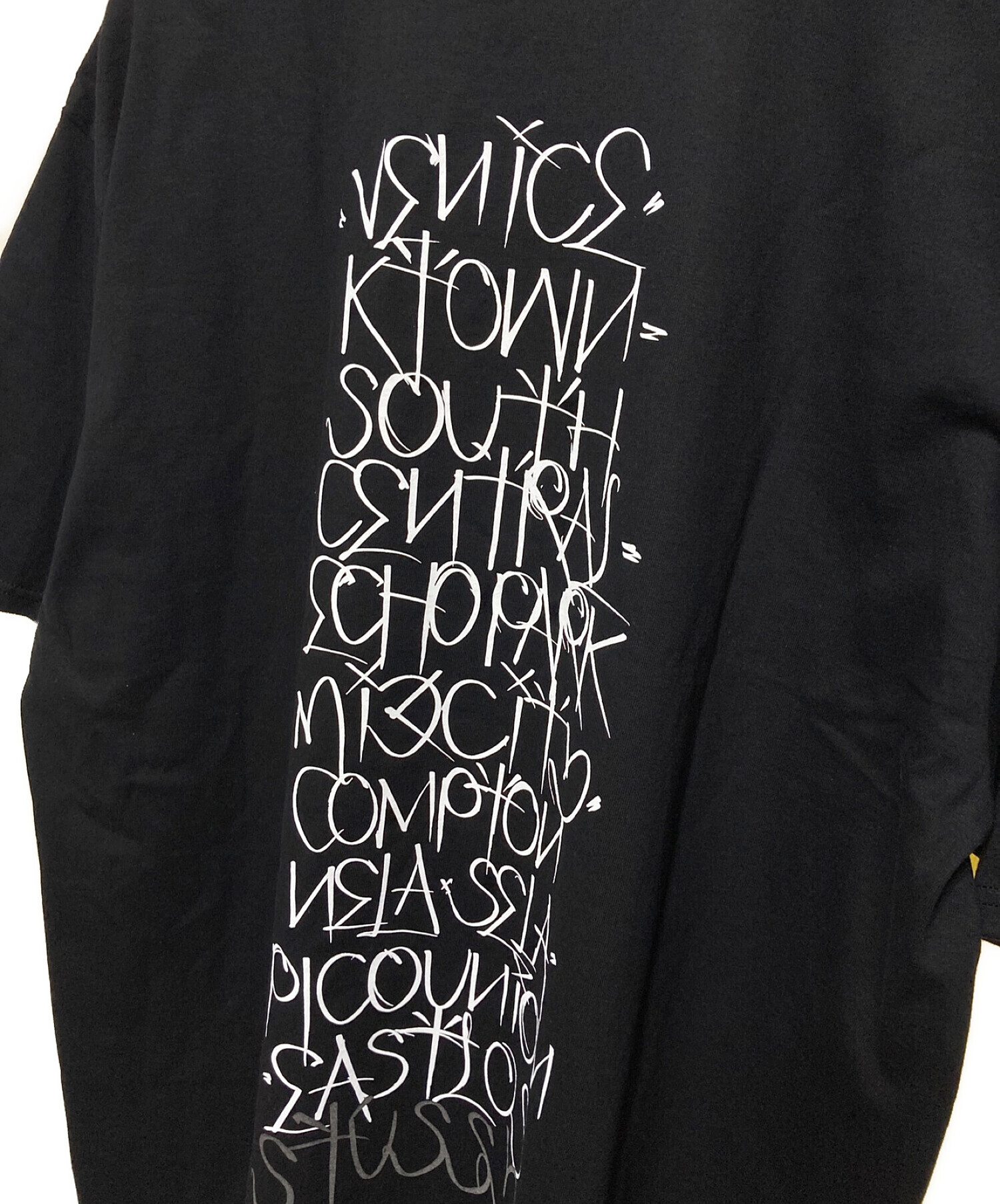 stussy (ステューシー) BORN X RAISED (ボーン レイズド) HANDSTYLES TEE ブラック サイズ:XL 未使用品