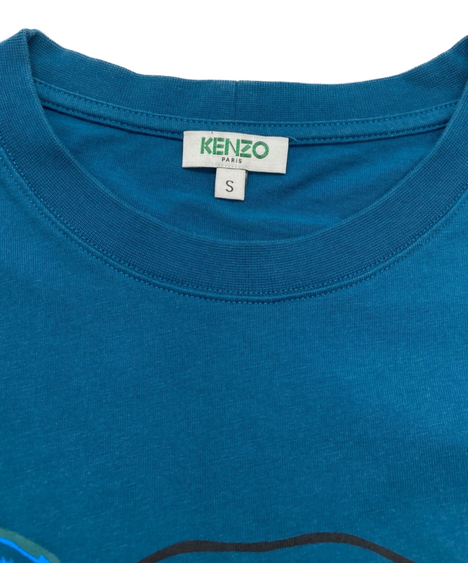 中古・古着通販】KENZO (ケンゾー) タイガープリントTシャツ ネイビー