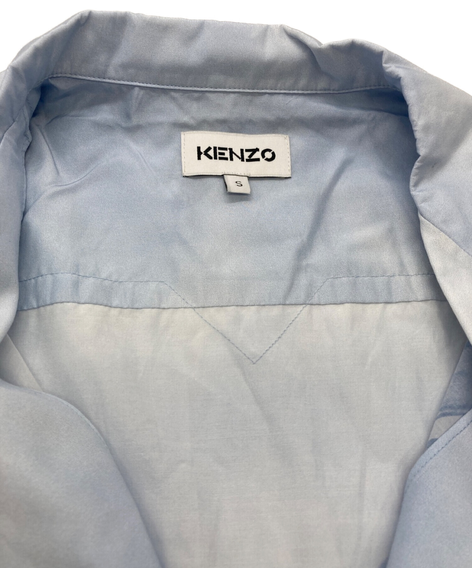 中古・古着通販】KENZO (ケンゾー) オープンカラーシャツ ブルー