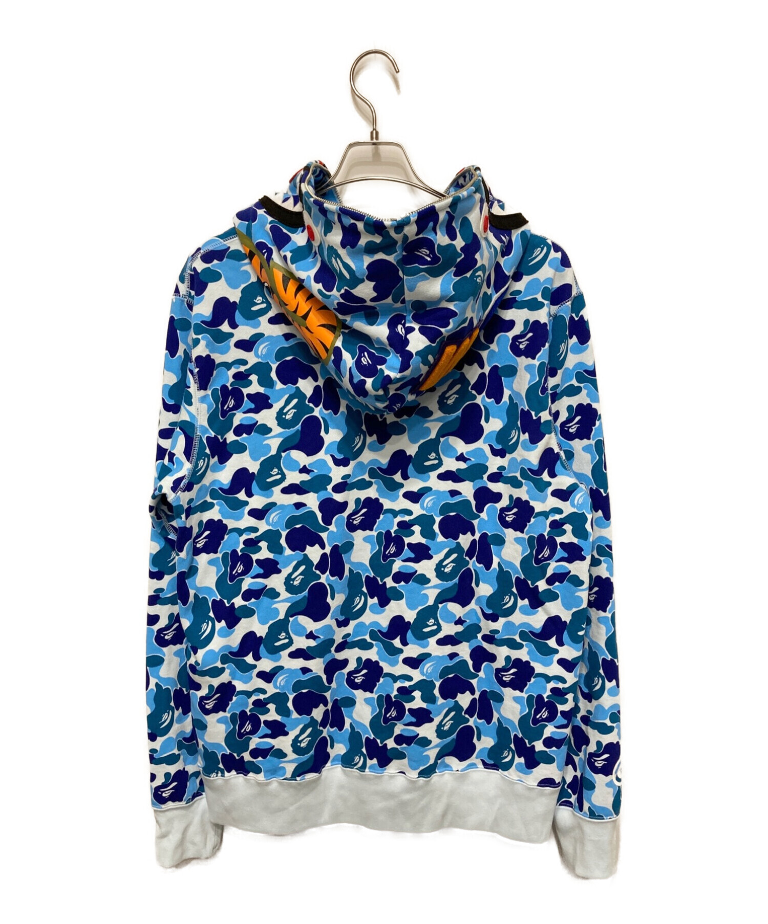 A BATHING APE (アベイシングエイプ) ABC Camo Shark Full Zip Hoodie ブルー サイズ:XL