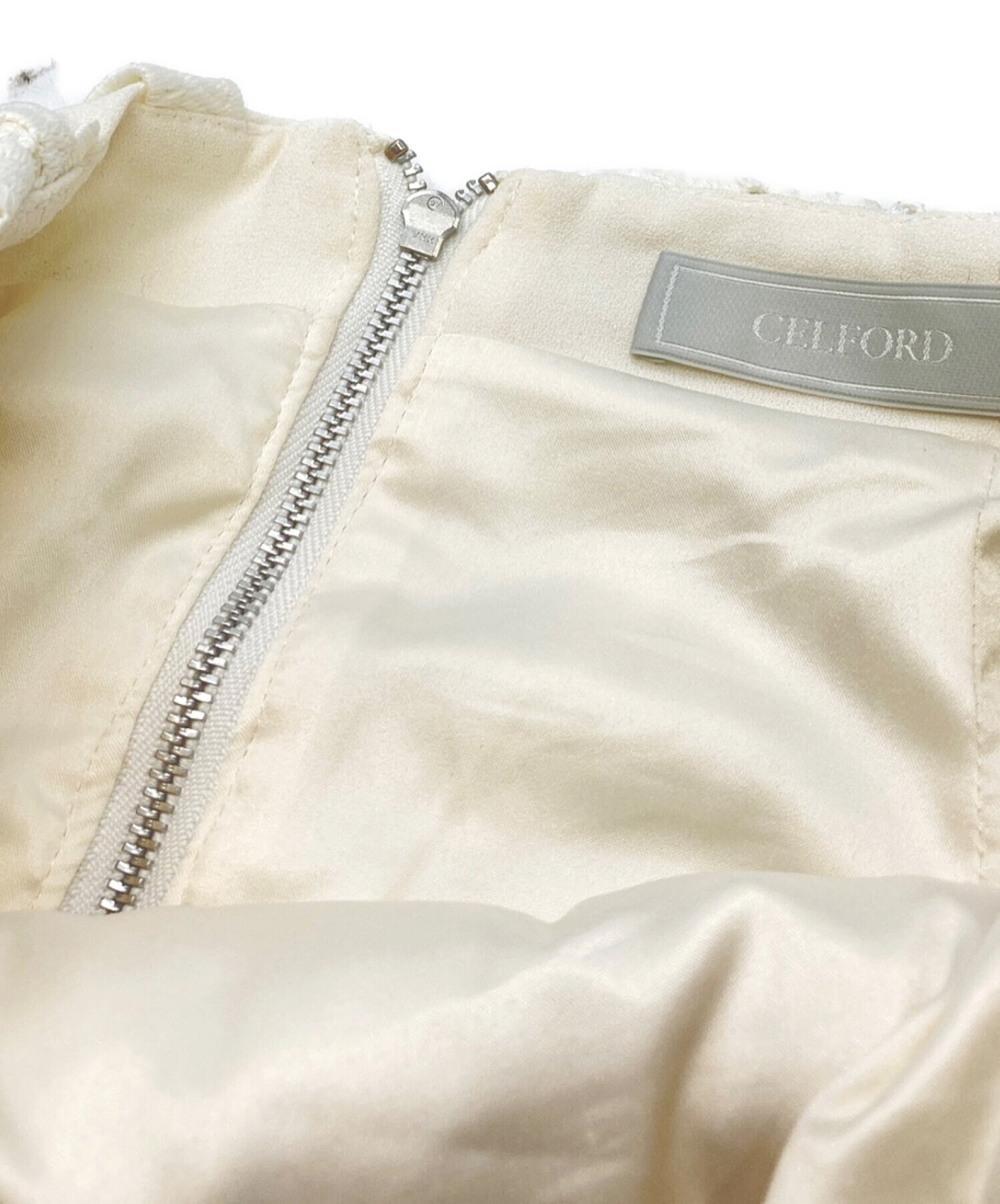 CELFORD (セルフォード) スワローレーススカート ホワイト サイズ:38