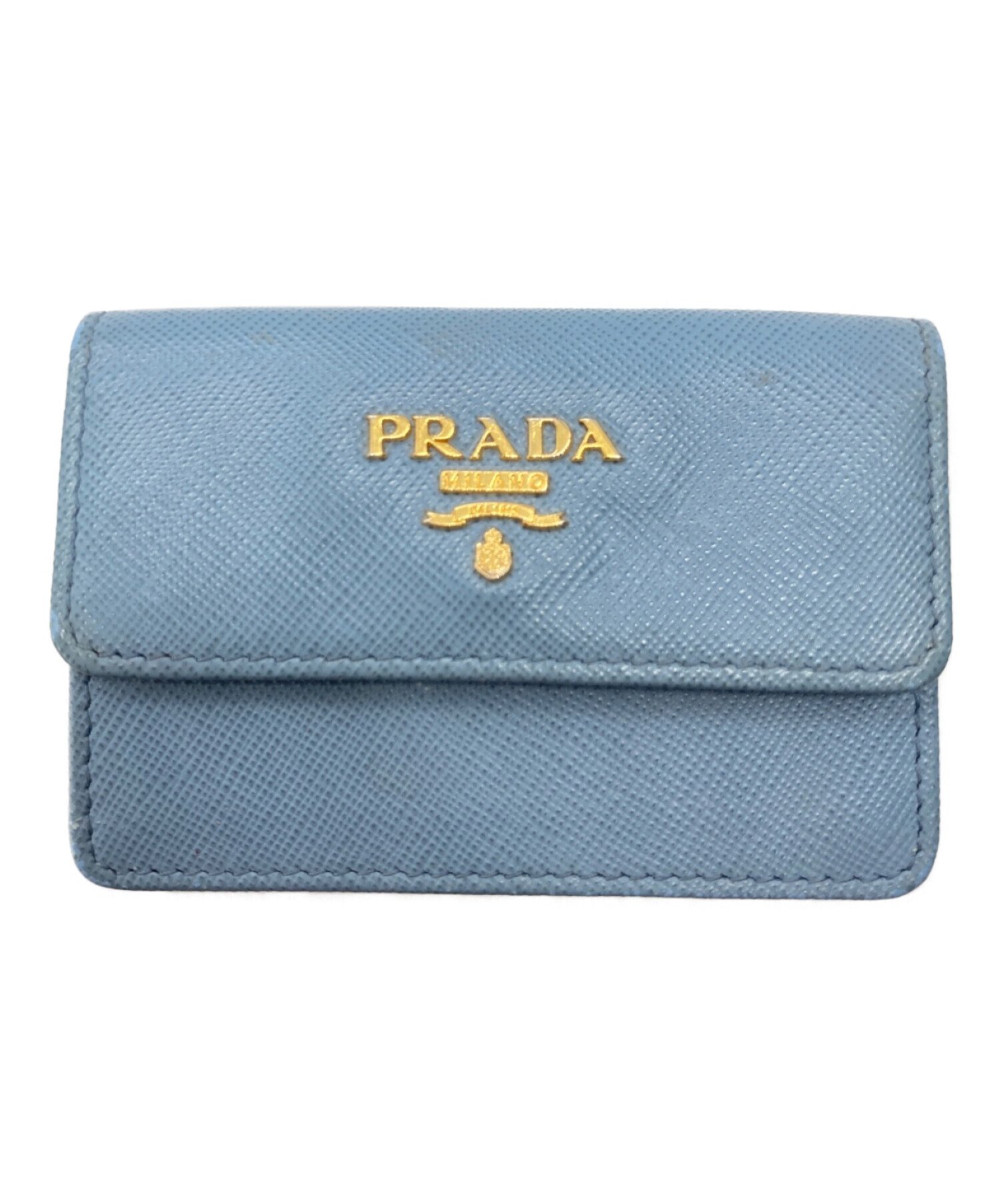 中古・古着通販】PRADA (プラダ) サフィアーノカードケース スカイ