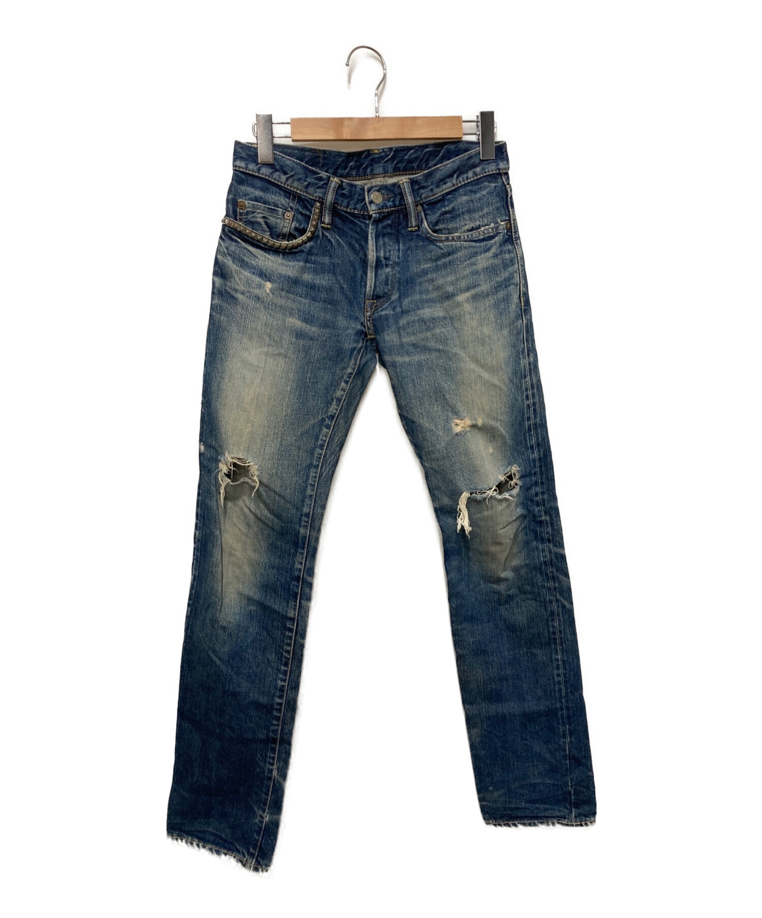 HYSTERIC GLAMOUR Studded Washed Denim