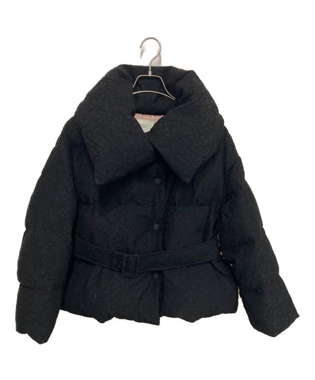 中古・古着通販】HER LIP TO (ハーリップトゥ) Lace Shell Belted Down Jacket ブラック サイズ:S｜ブランド・古着通販  トレファク公式【TREFAC FASHION】スマホサイト