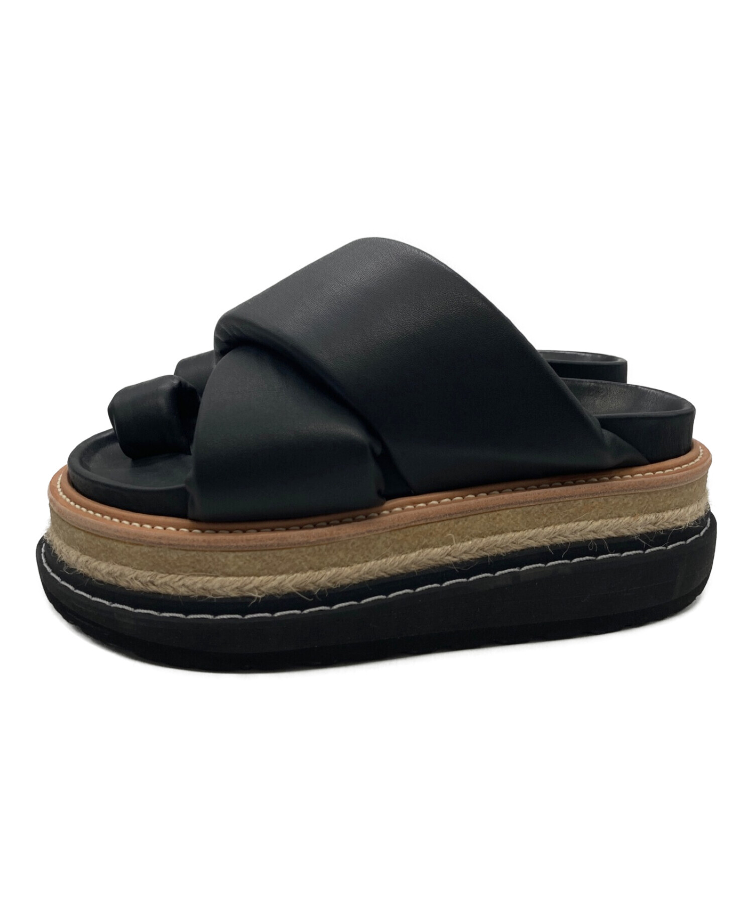 中古・古着通販】sacai (サカイ) Multiple Sole Sandals ブラック