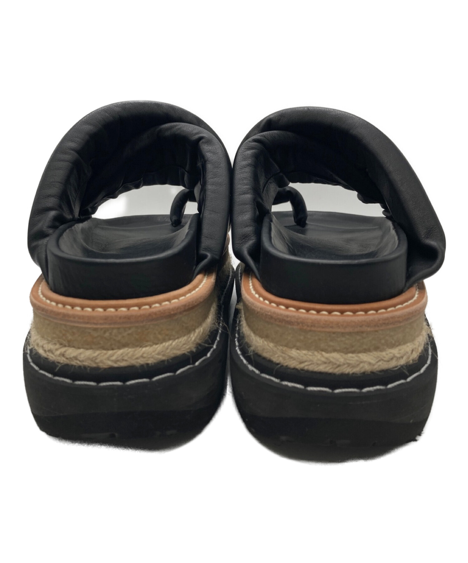 中古・古着通販】sacai (サカイ) Multiple Sole Sandals ブラック 