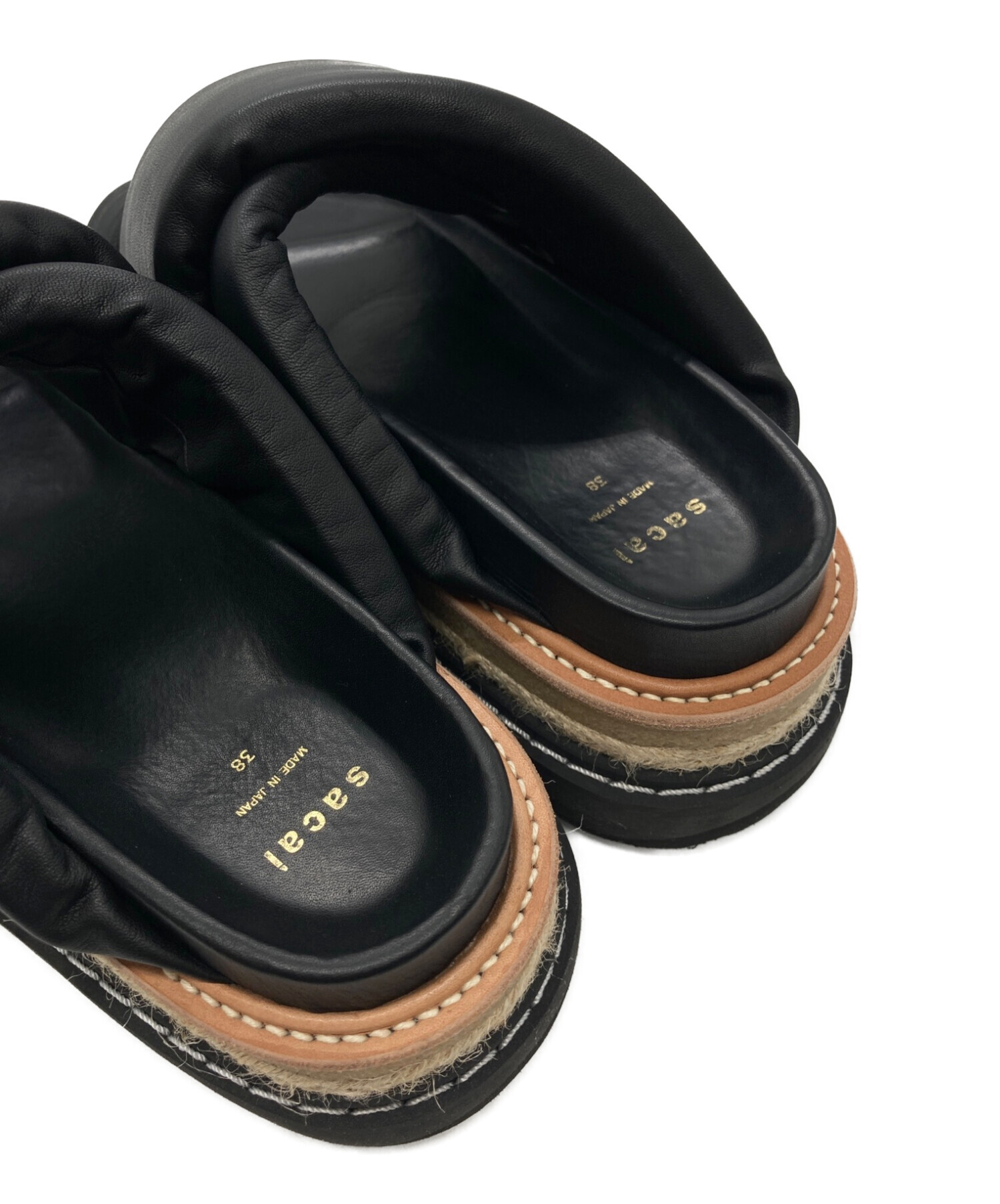 中古・古着通販】sacai (サカイ) Multiple Sole Sandals ブラック