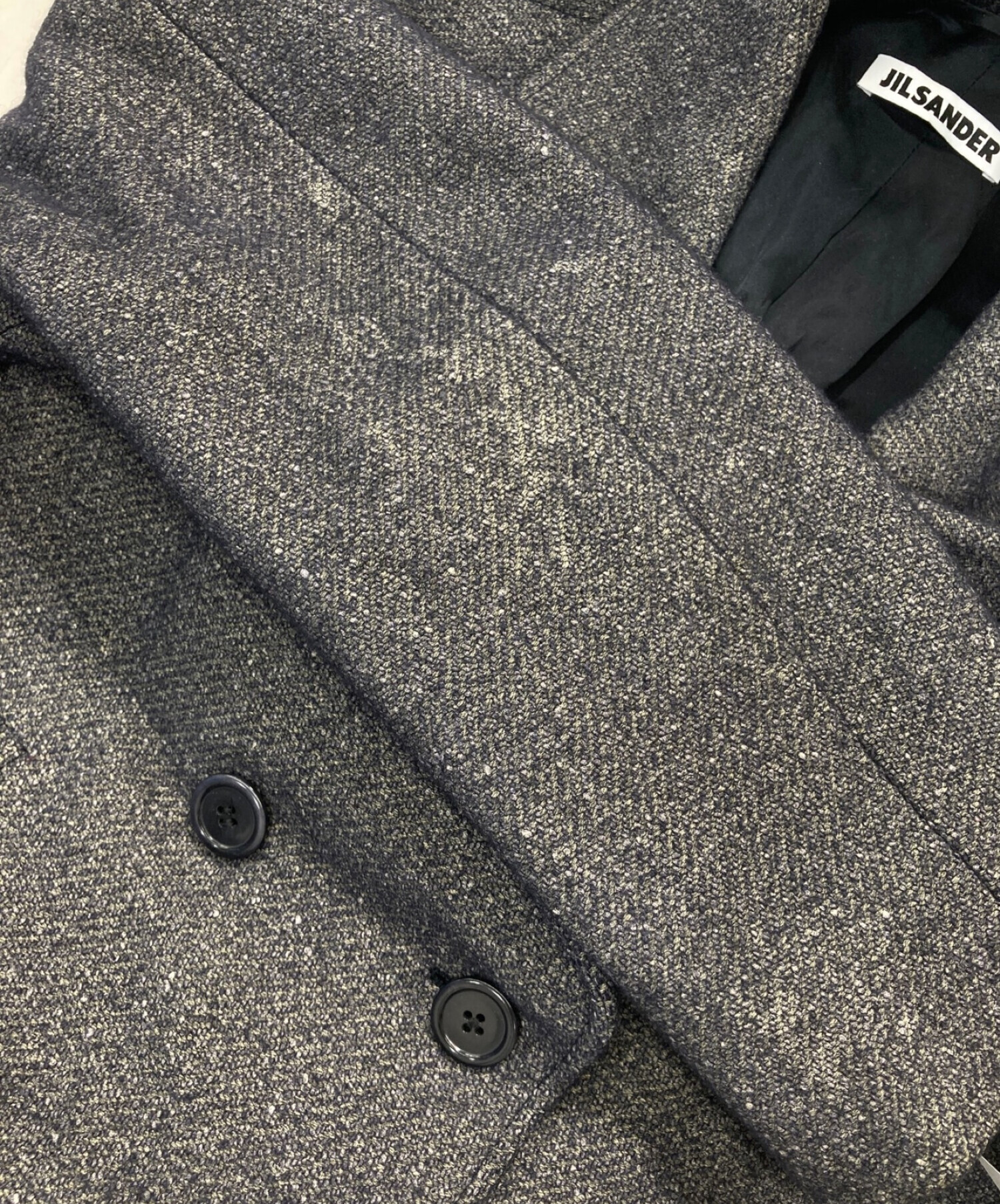 中古・古着通販】JIL SANDER (ジルサンダー) Pコート グレー サイズ:M