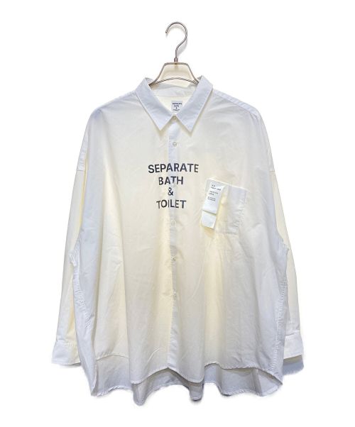 【中古・古着通販】SEPARATE BATH & TOILET (セパレートバス トイレット) A.H (エーエイチ) プリントシャツ ホワイト  サイズ:XL｜ブランド・古着通販 トレファク公式【TREFAC FASHION】スマホサイト