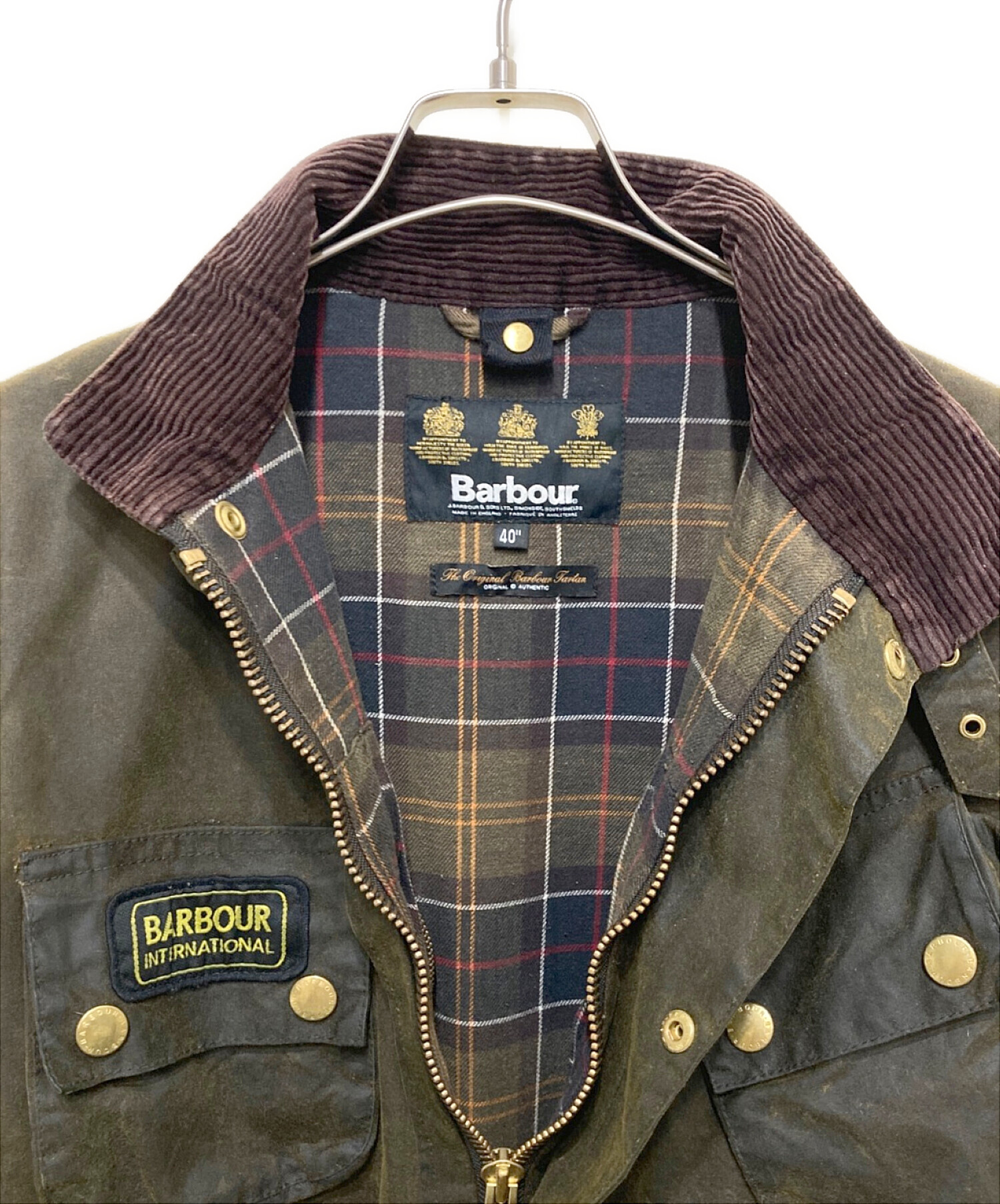 Barbour (バブアー) INTERNATIONAL SL JACKET オリーブ サイズ:40