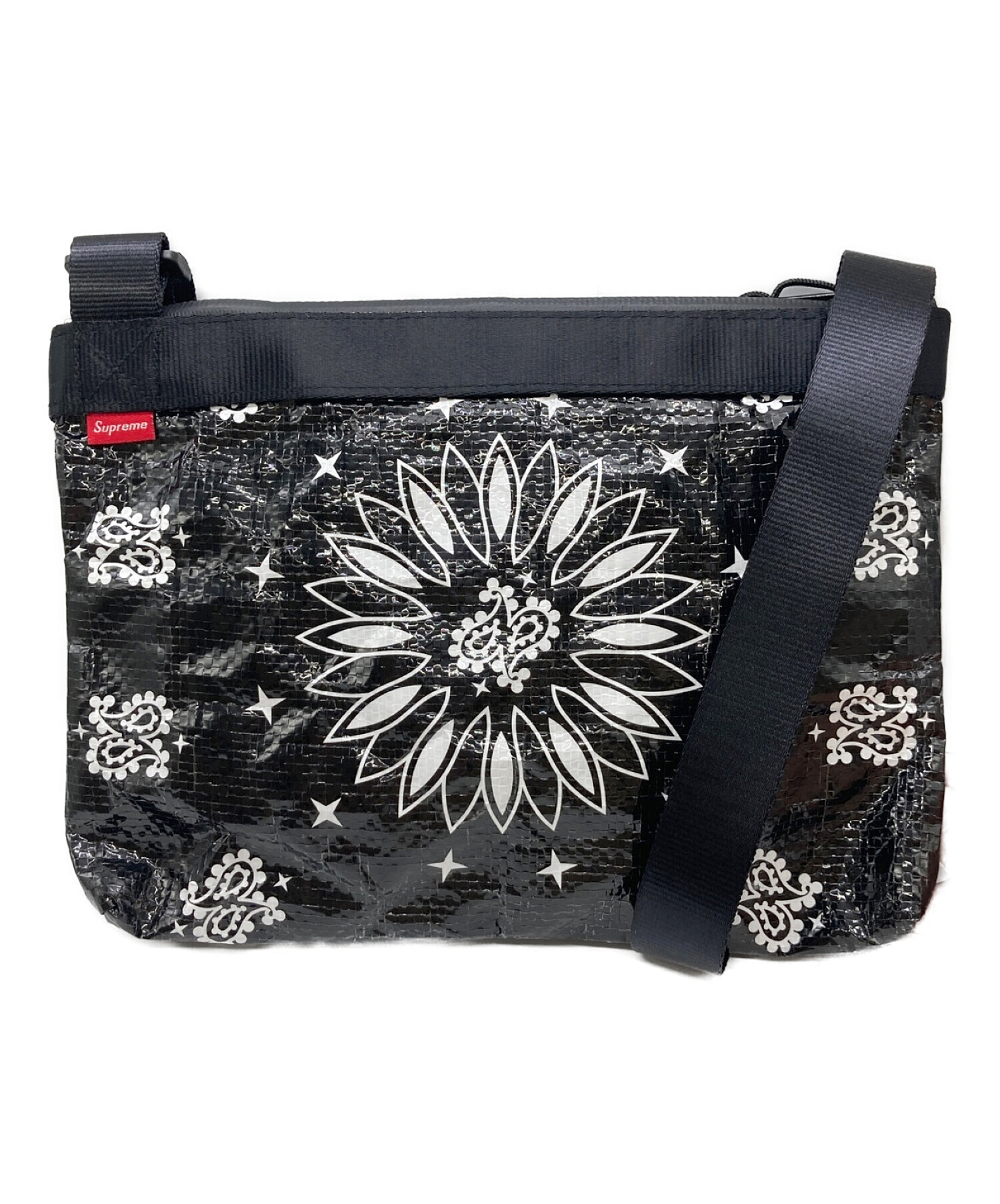 SUPREME (シュプリーム) Bandana Tarp Side Bag ブラック