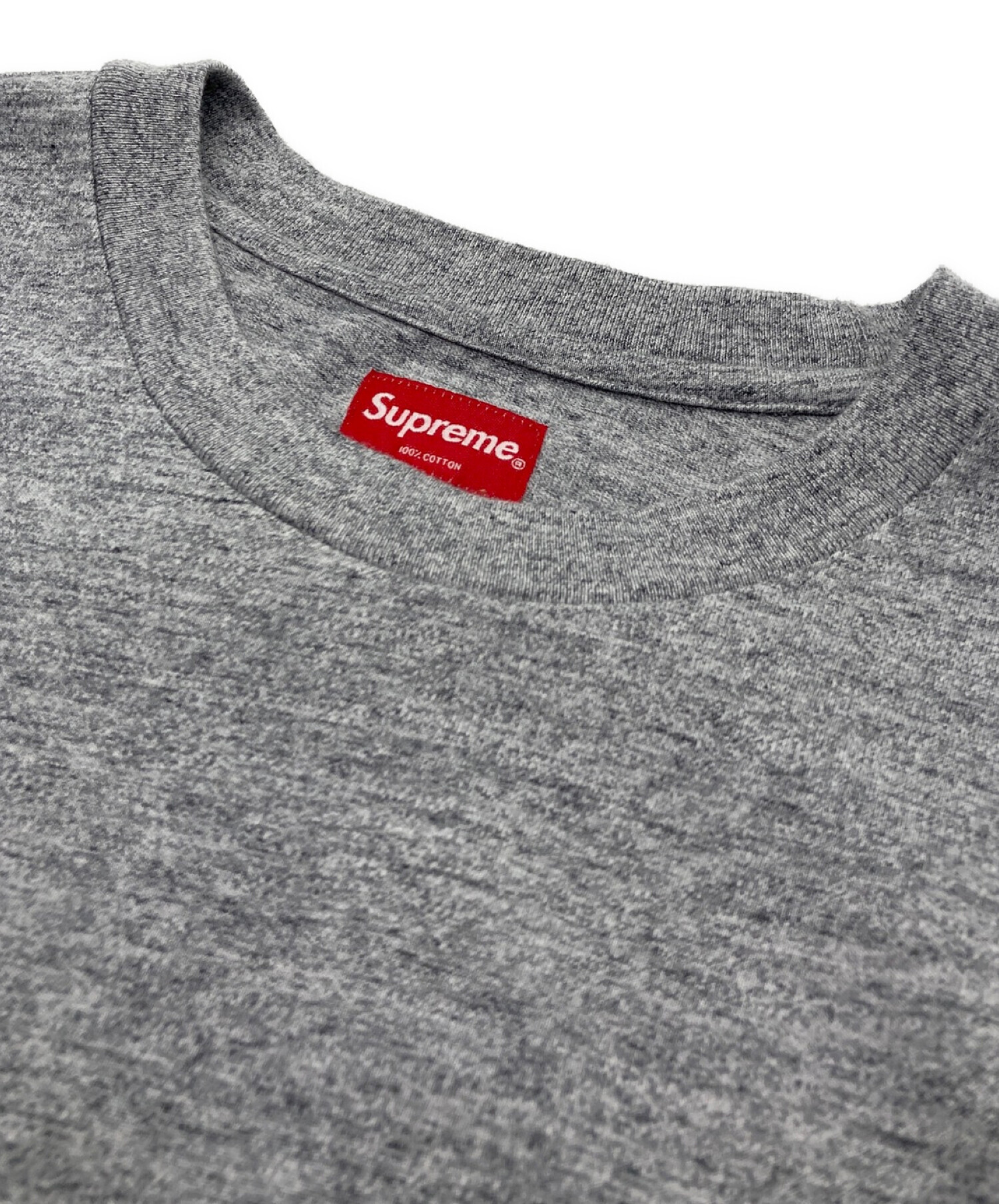 中古・古着通販】SUPREME (シュプリーム) CHROME LOGO L/S TOP グレー