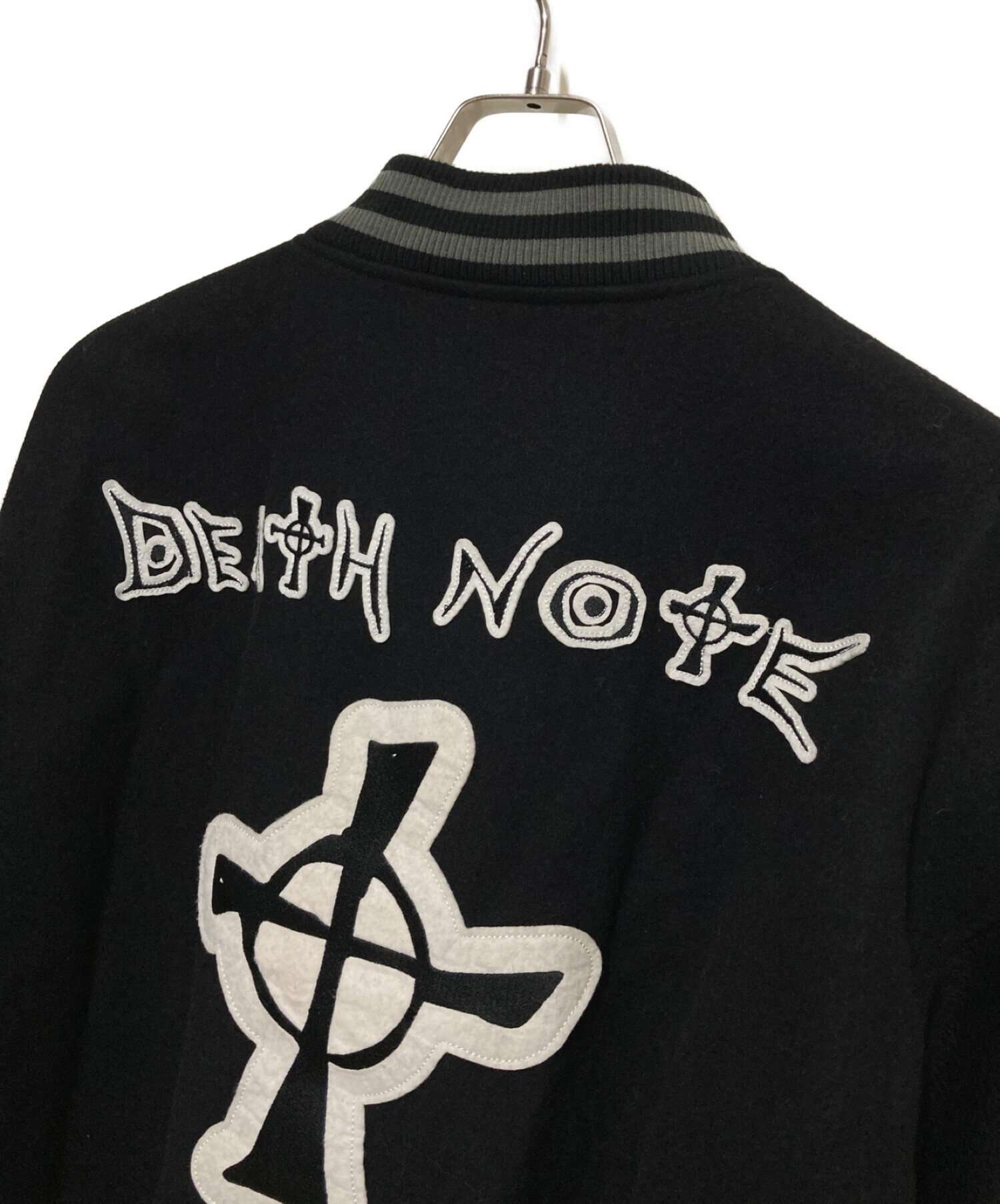 X-LARGE (エクストララージ) DEATHNOTE (デスノート) VARSITY JACKET ブラック サイズ:XL