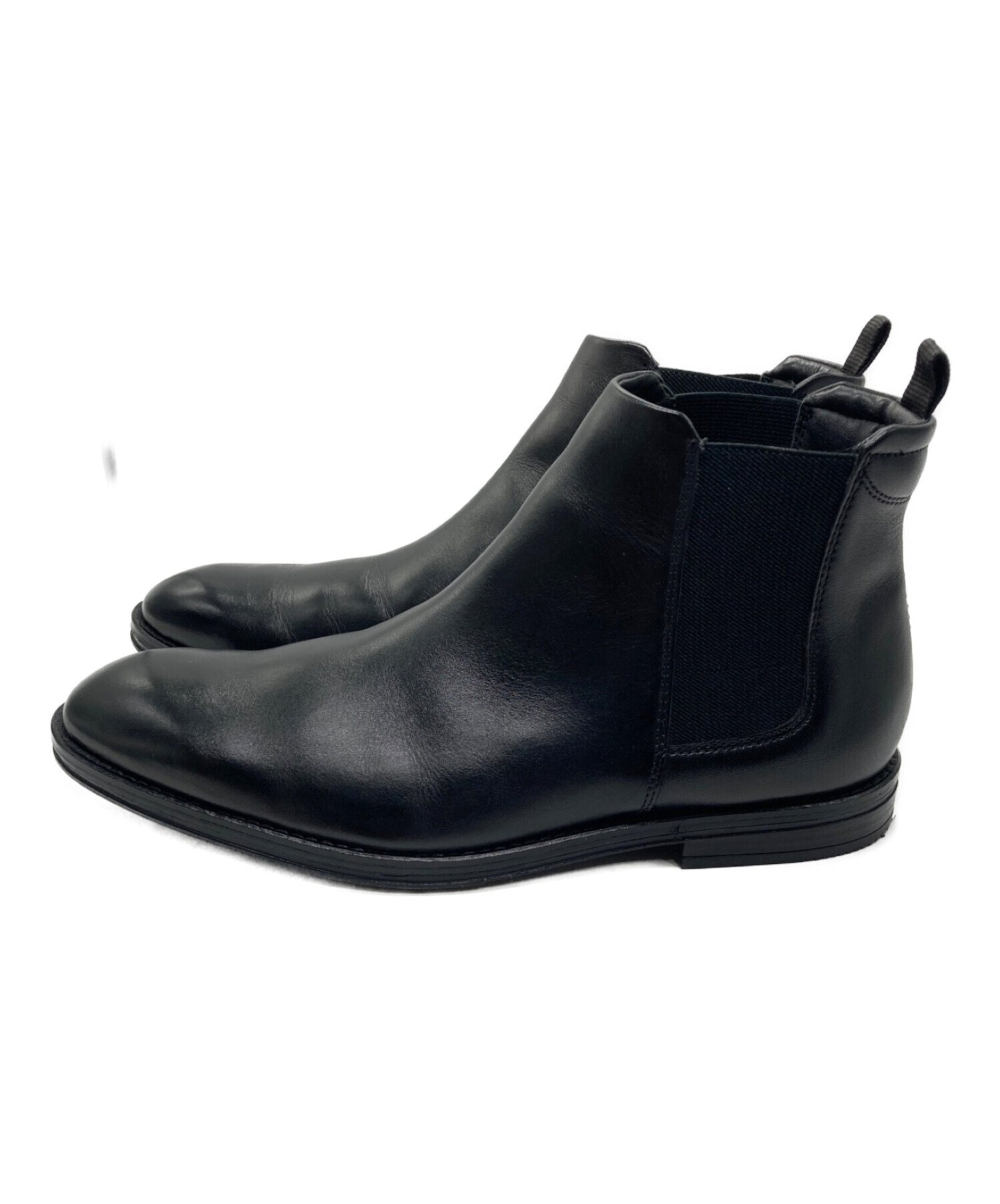 中古・古着通販】CLARKS (クラークス) サイドゴアブーツ ブラック