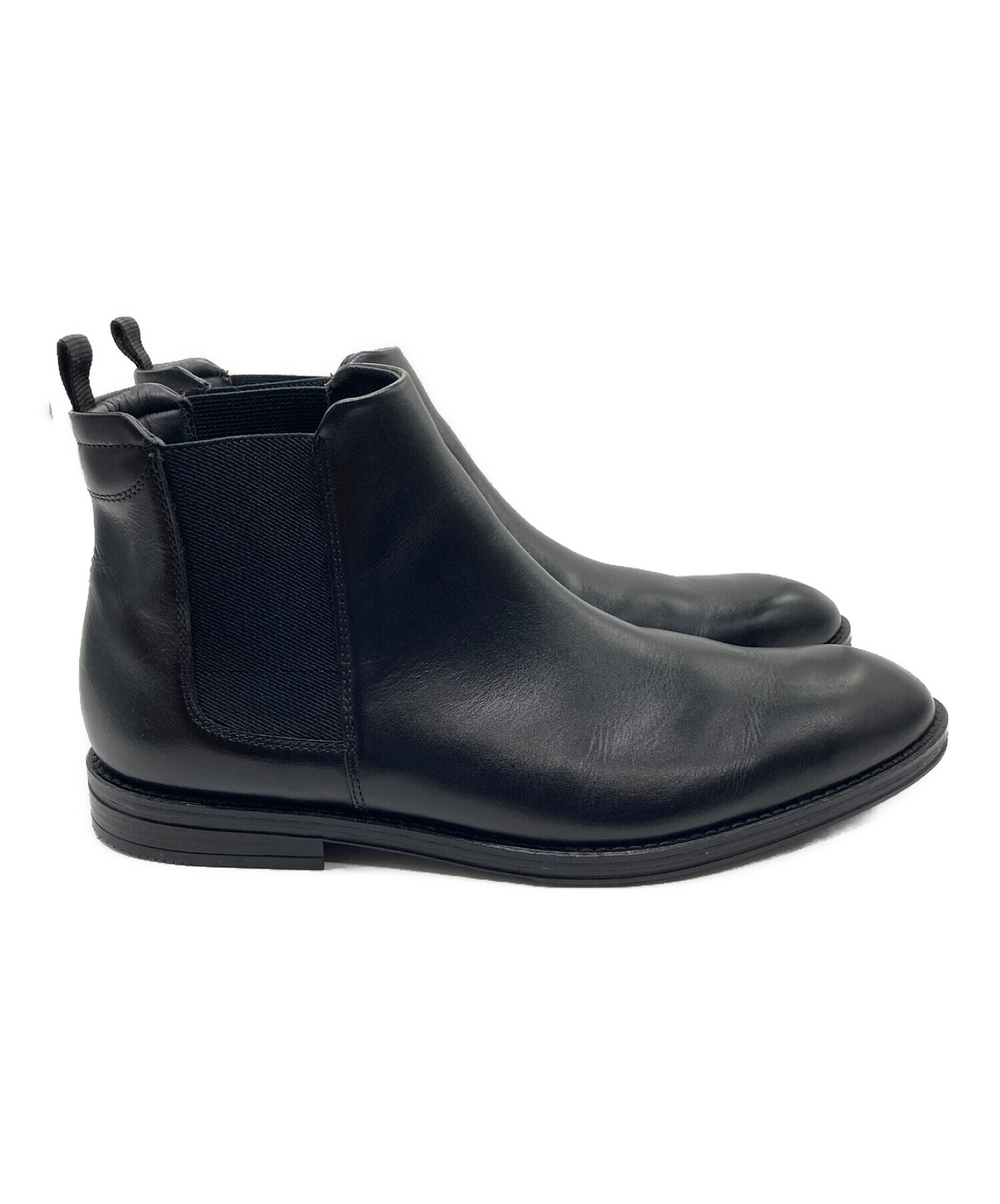 中古・古着通販】CLARKS (クラークス) サイドゴアブーツ ブラック