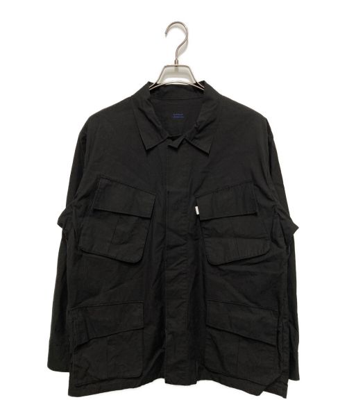 【中古・古着通販】S H (エスエイチ) STEVEN ALAN (スティーブンアラン) FATIGUE SHIRT ブラック  サイズ:S｜ブランド・古着通販 トレファク公式【TREFAC FASHION】スマホサイト