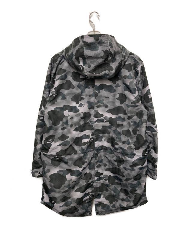 中古・古着通販】A BATHING APE (アベイシングエイプ) 畜光カモフラージュ柄ナイロンコート グレー サイズ:L｜ブランド・古着通販  トレファク公式【TREFAC FASHION】スマホサイト