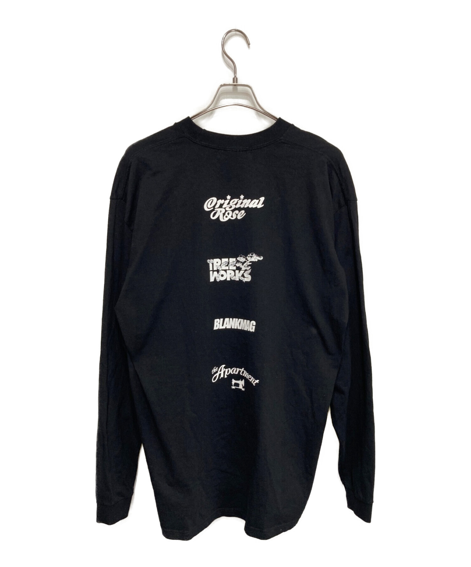 BLANKMAG (ブランクマグ) the apartment (ジ アパートメント) original rose long sleeve tee  ブラック サイズ:XL