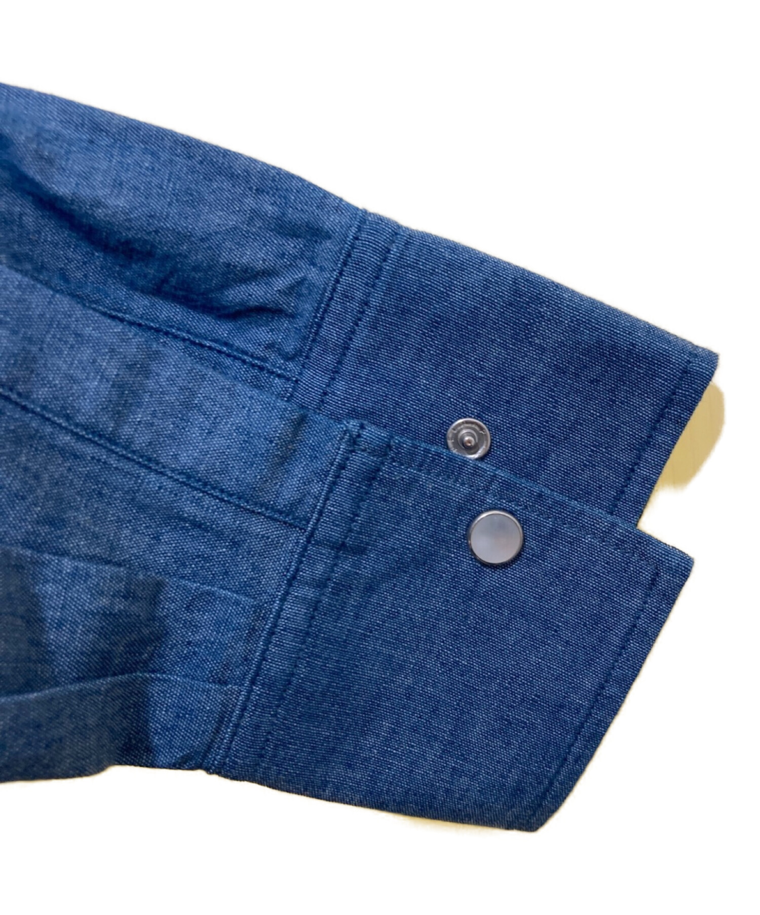 Spick and Span (スピックアンドスパン) コットンシャンブレーシャツ ブルー サイズ:FREE 未使用品