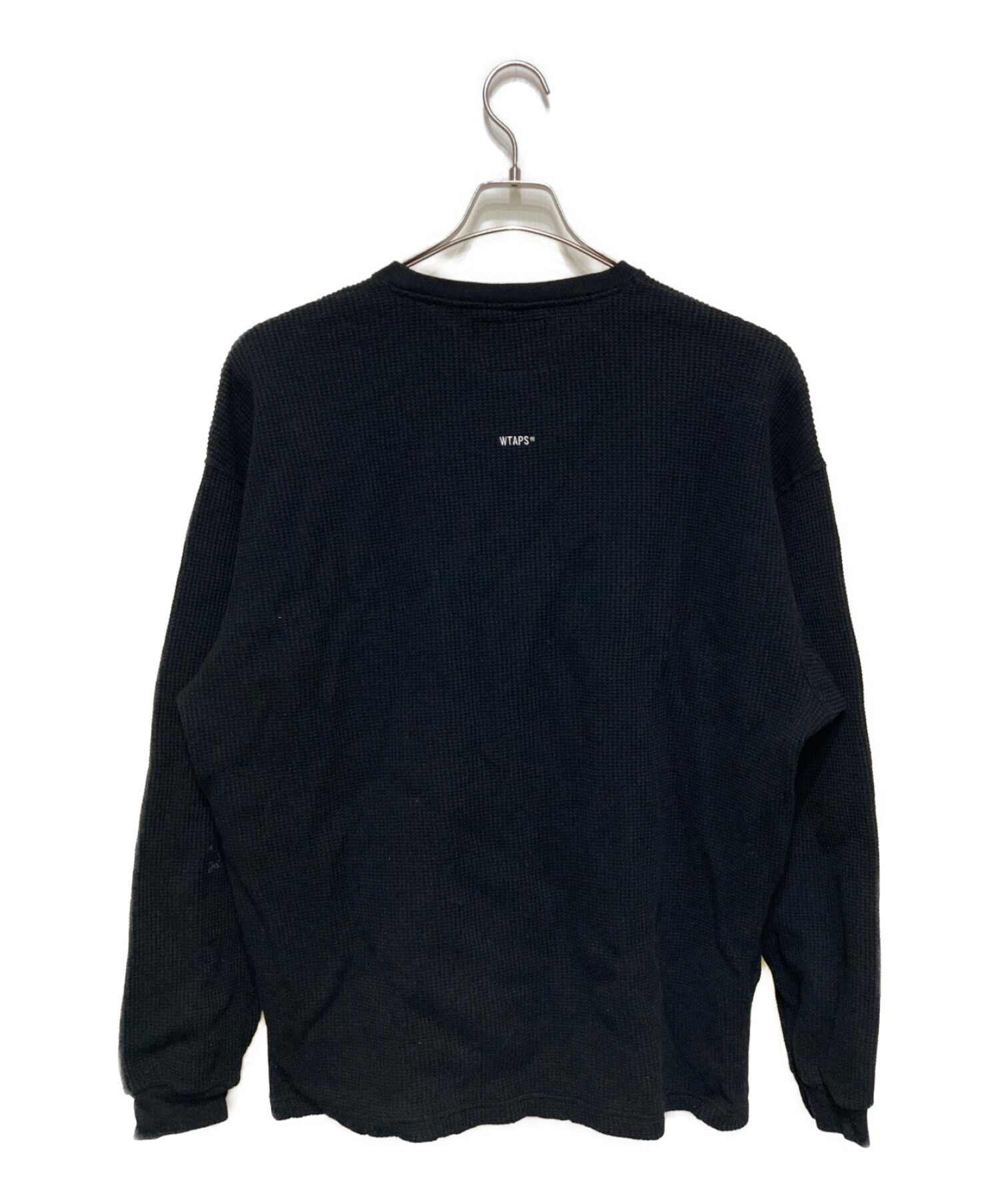 中古・古着通販】WTAPS (ダブルタップス) WAFFLE/LS/COTTON ブラック