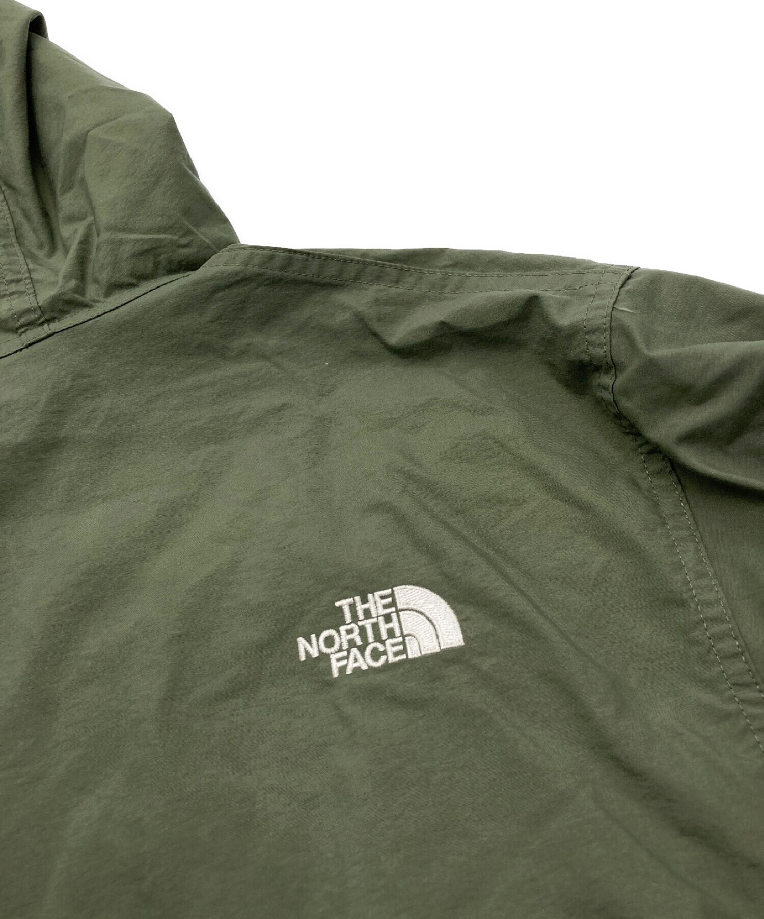 THE NORTH FACE (ザ ノース フェイス) コンパクト アノラック パーカー カーキ サイズ:L