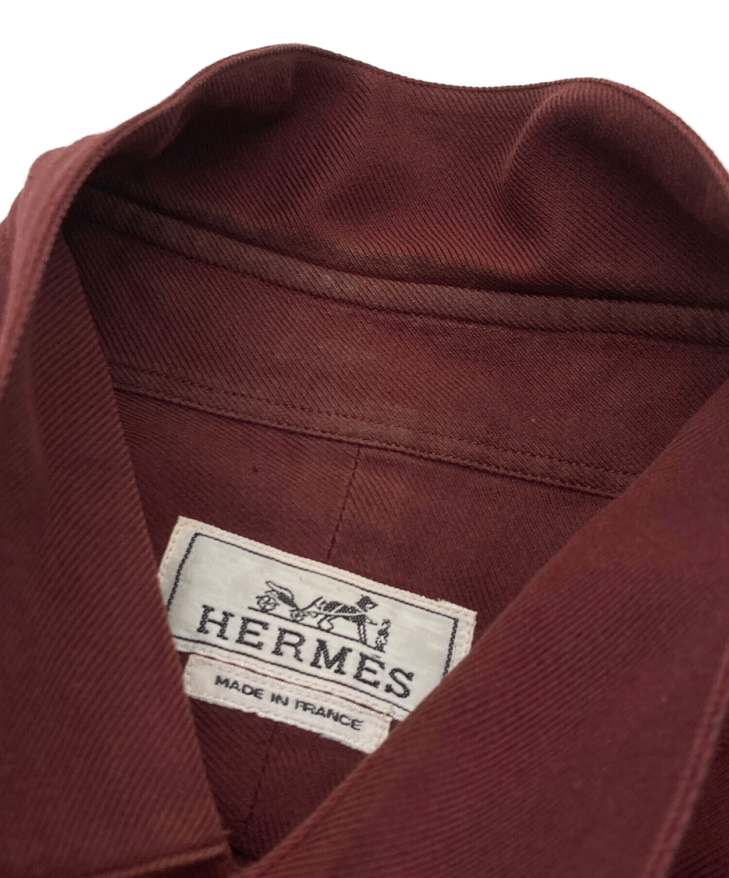 中古・古着通販】HERMES (エルメス) 袖ベルトセリエボタンシャツ