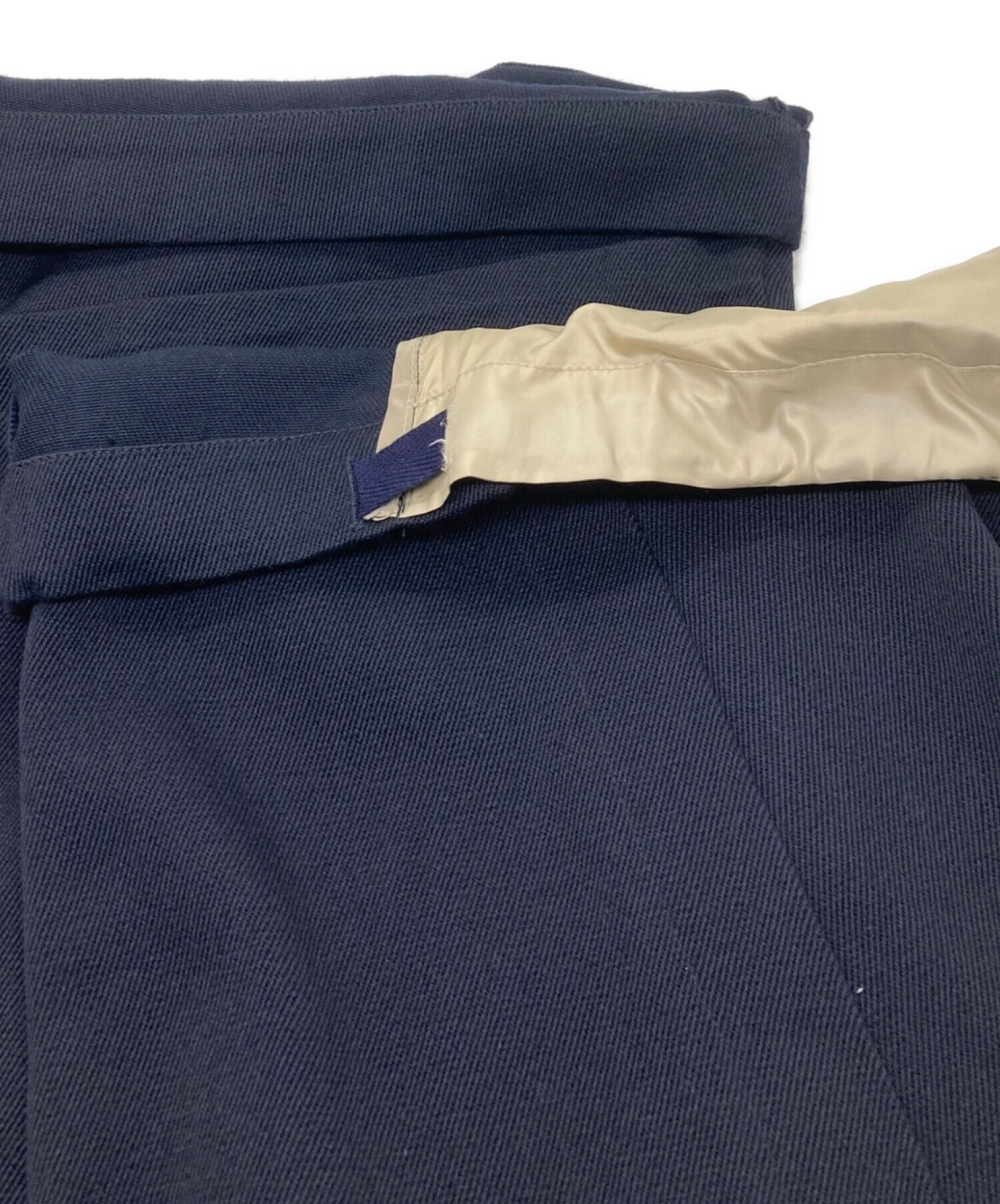 中古・古着通販】Tamme (タム) ∠13° WIDE SLACKS ネイビー サイズ