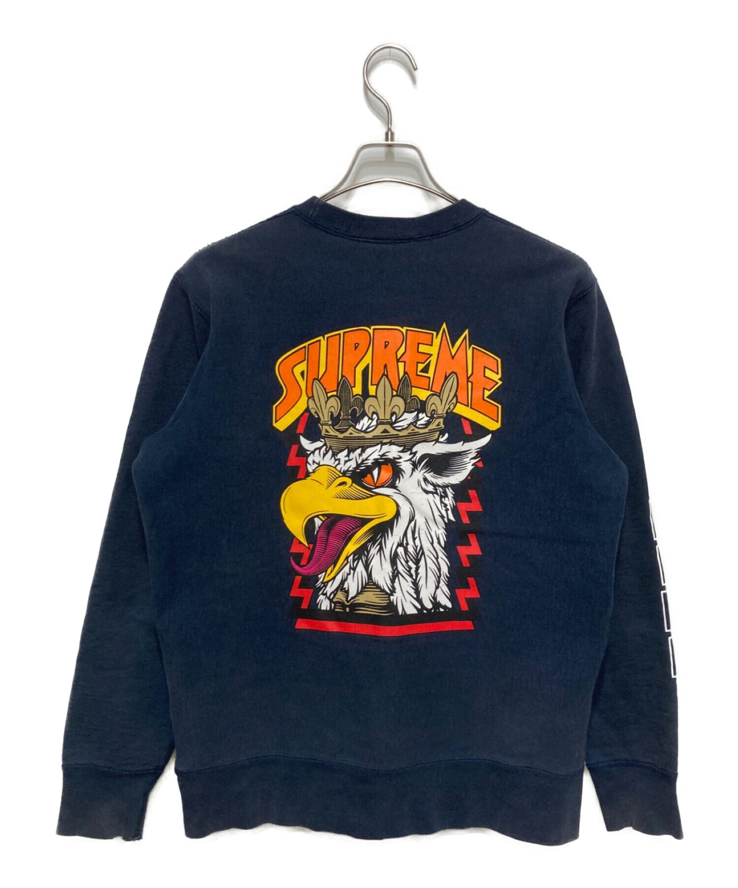 SUPREME (シュプリーム) Sean Cliver Eagle Crewneck ネイビー サイズ:s