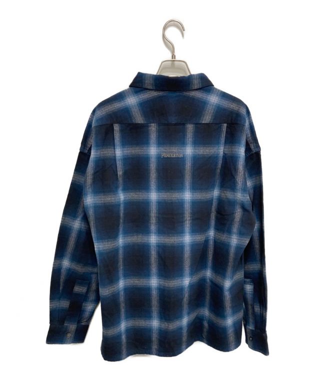 中古・古着通販】PENDLETON (ペンドルトン) DELUXE (デラックス) オンブレチェックL/S シャツ ネイビー サイズ:L  未使用品｜ブランド・古着通販 トレファク公式【TREFAC FASHION】スマホサイト