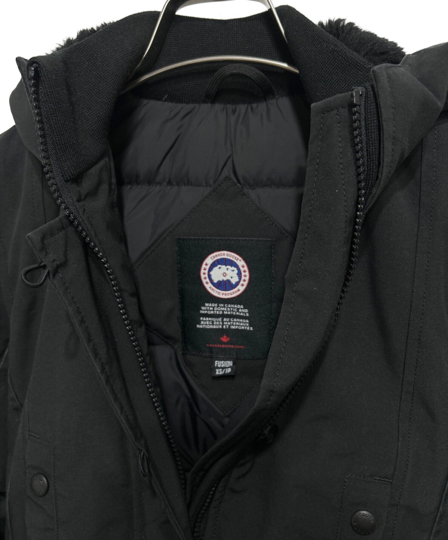 中古・古着通販】CANADA GOOSE (カナダグース) KENSINGTON PARKA ケンジントン パーカー ダウンコート ブラック サイズ:FUSION  XS/TP｜ブランド・古着通販 トレファク公式【TREFAC FASHION】スマホサイト