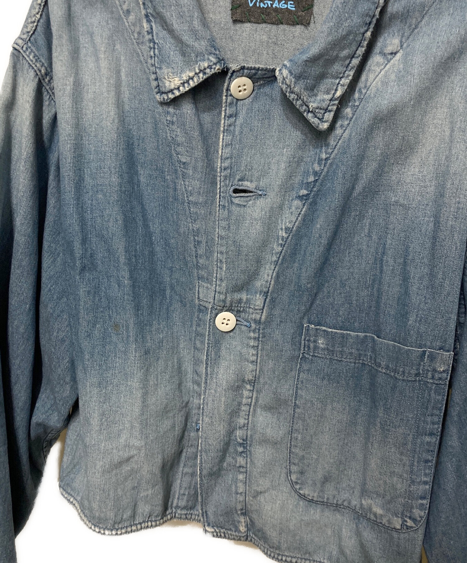 R.H.Vintage (ロンハーマン・ヴィンテージ) Denim Gunner Coverall インディゴ サイズ:S