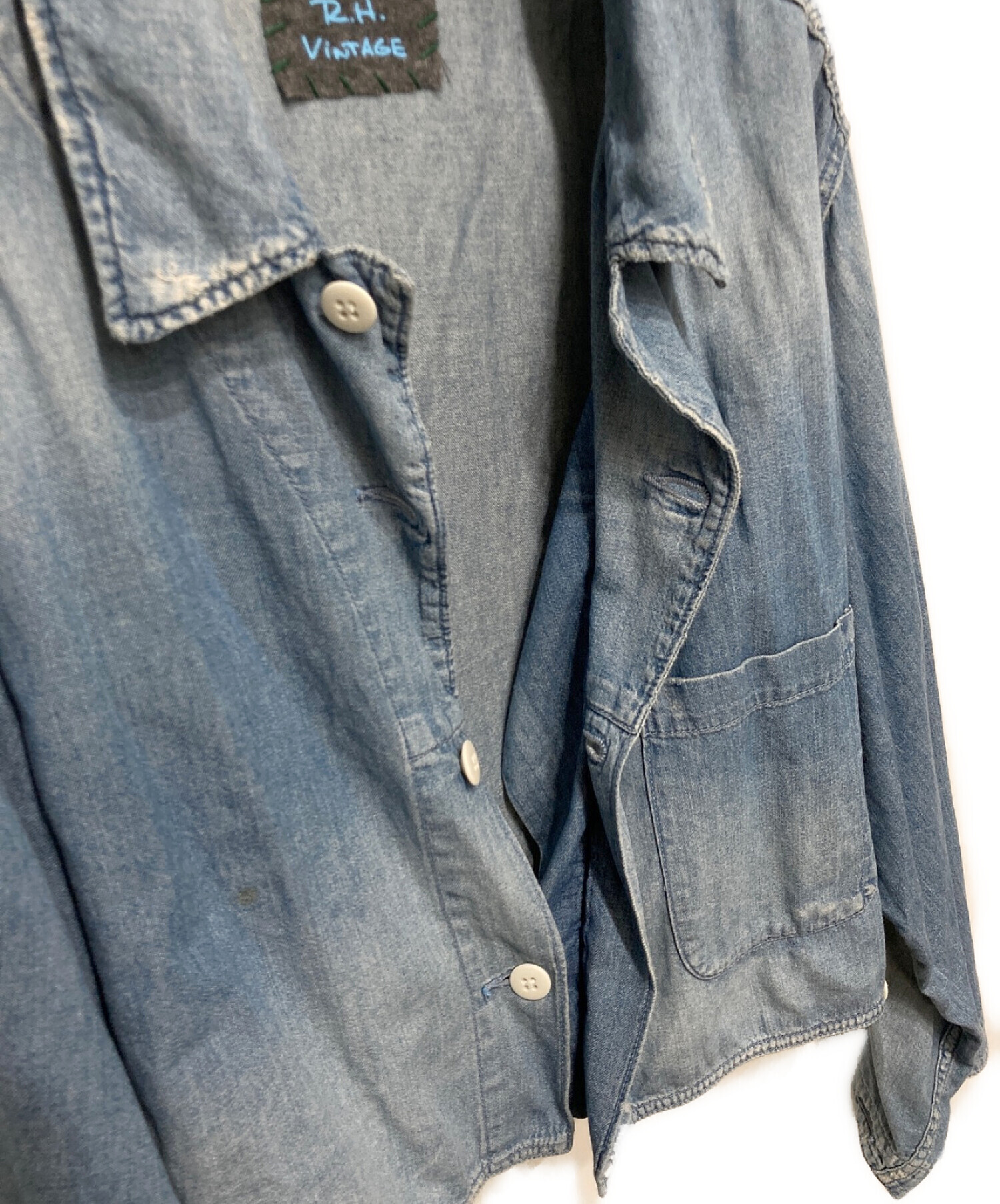 R.H.Vintage (ロンハーマン・ヴィンテージ) Denim Gunner Coverall インディゴ サイズ:S