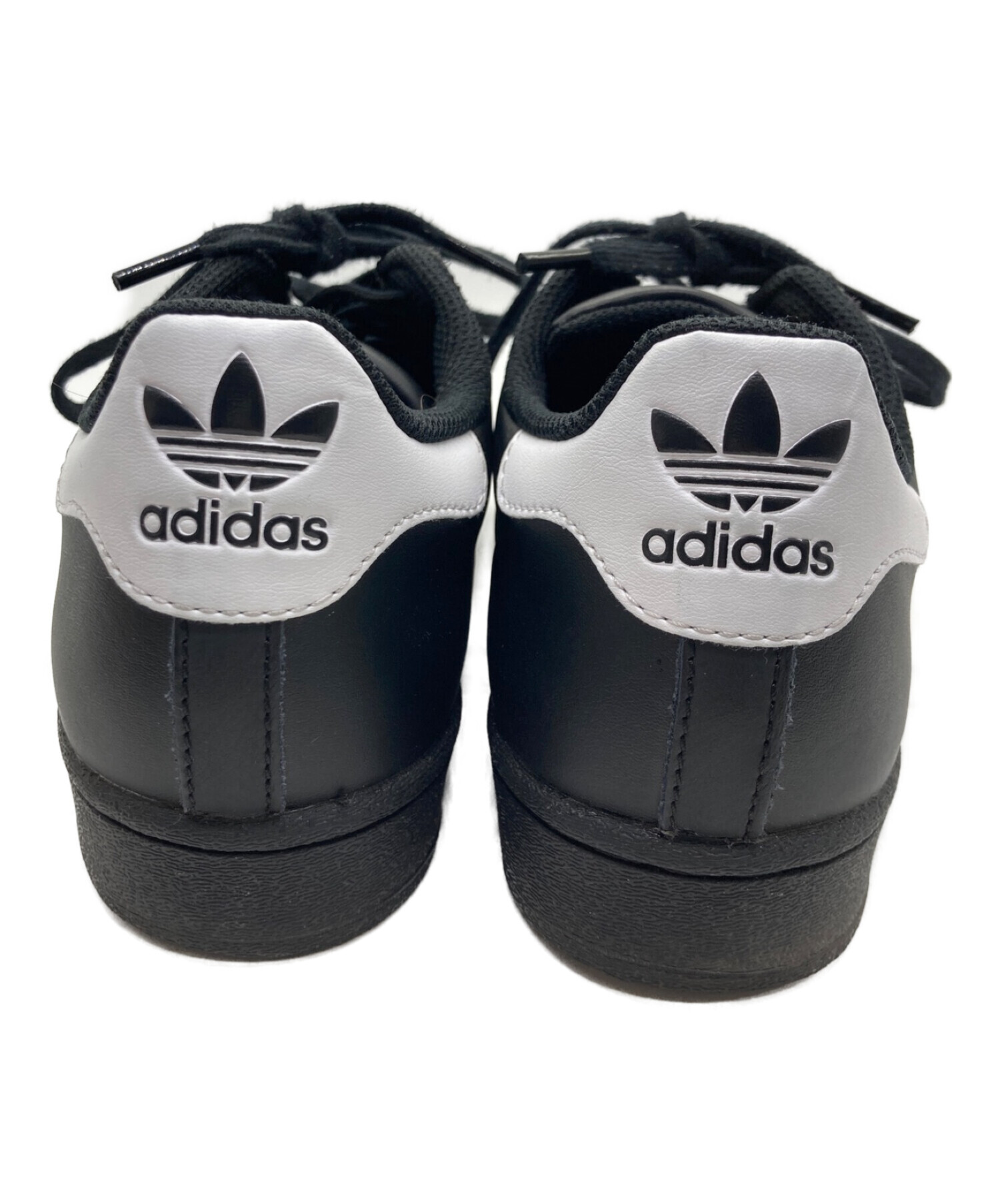 adidas (アディダス) スーパースター ブラック サイズ:25.5