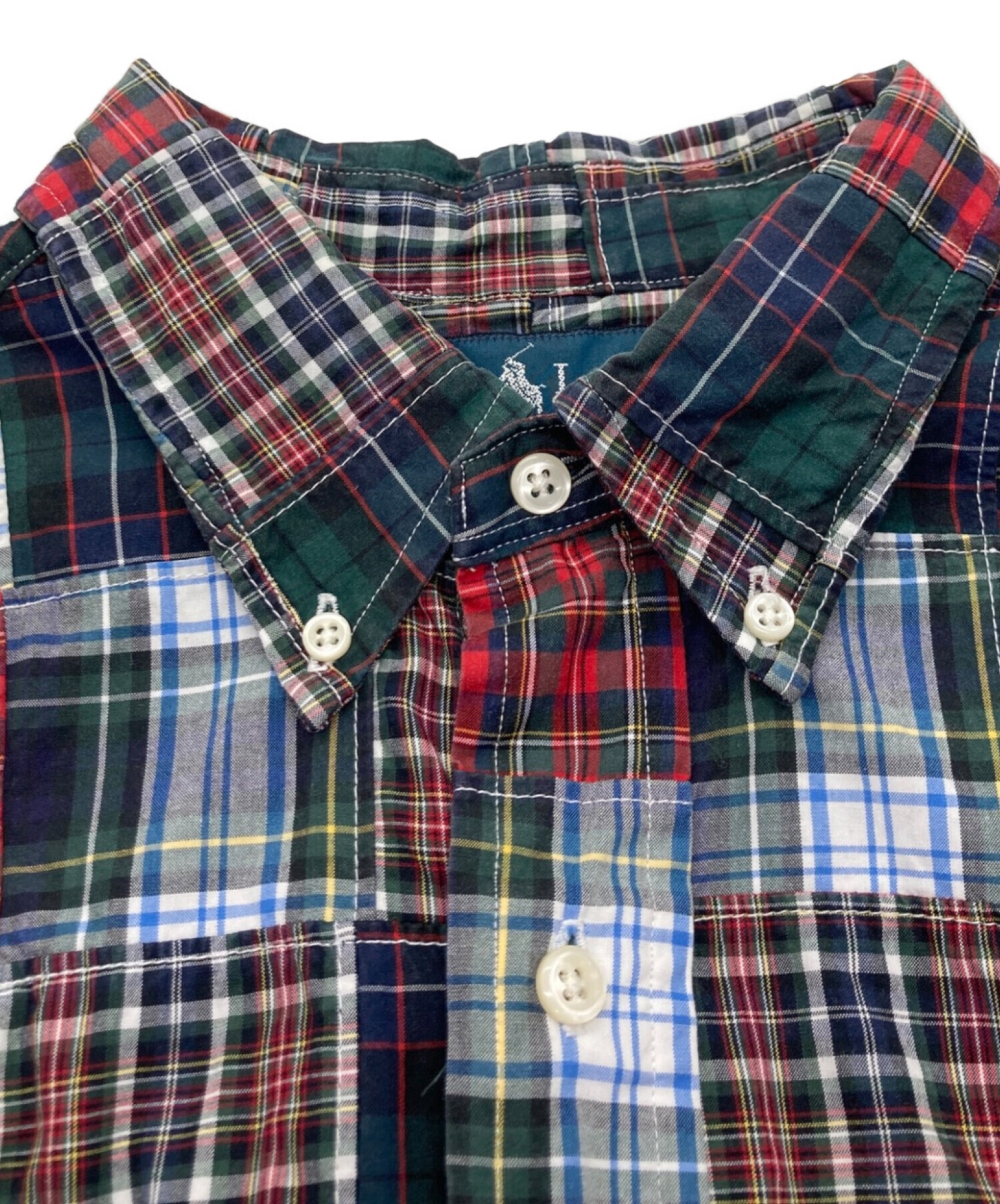 中古・古着通販】RALPH LAUREN (ラルフローレン) パッチワークシャツ