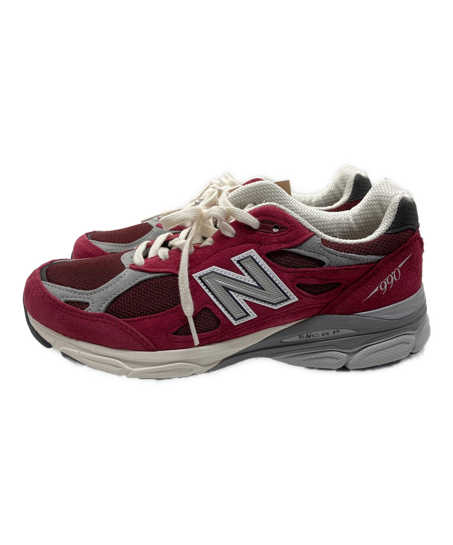 NEW BALANCE (ニューバランス) ローカットスニーカー レッド サイズ:26 未使用品