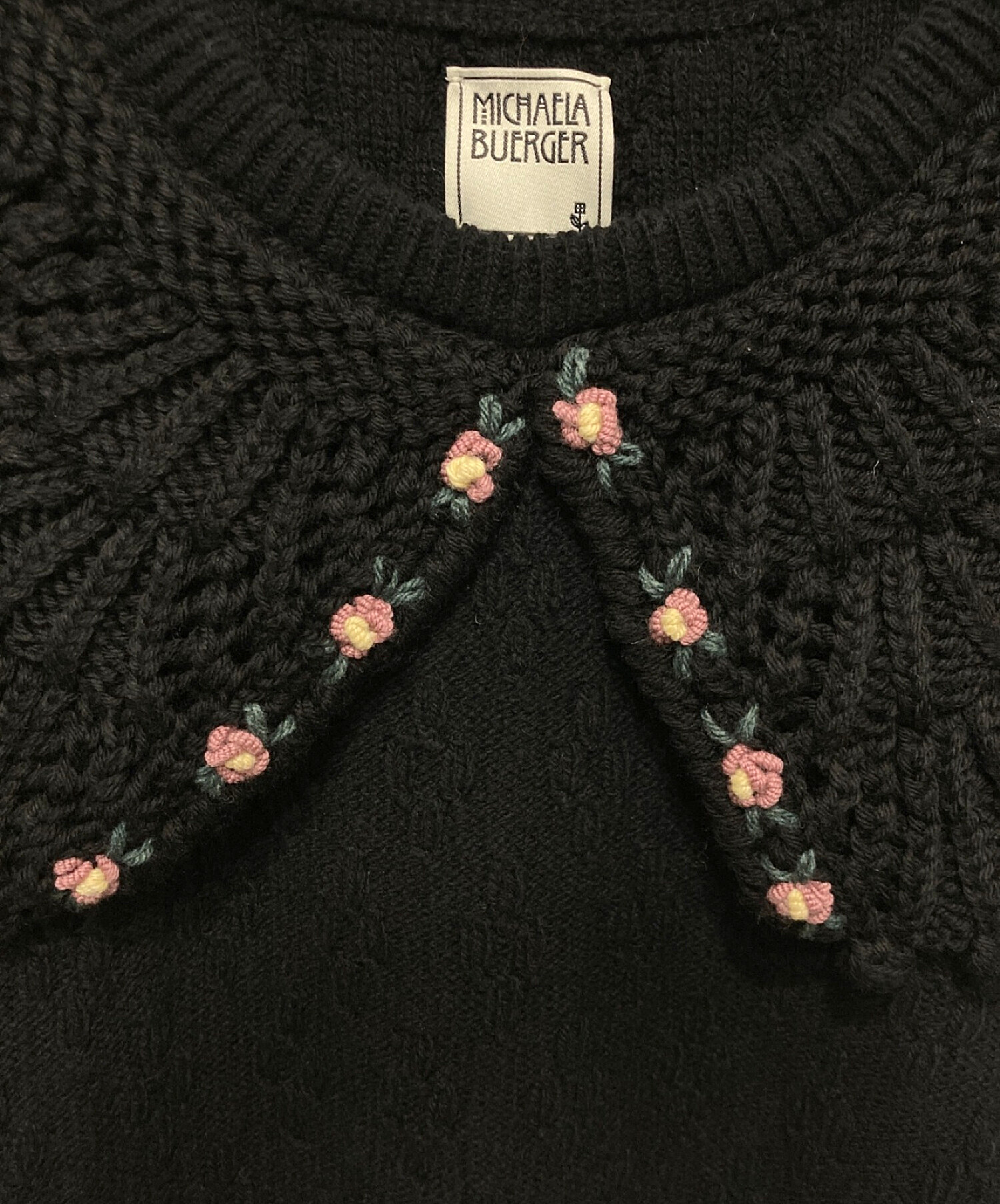 中古・古着通販】MICHAELA BUERGER (ミカエラ・ビュルガー) CLELIA knit ブラック サイズ:M｜ブランド・古着通販  トレファク公式【TREFAC FASHION】スマホサイト