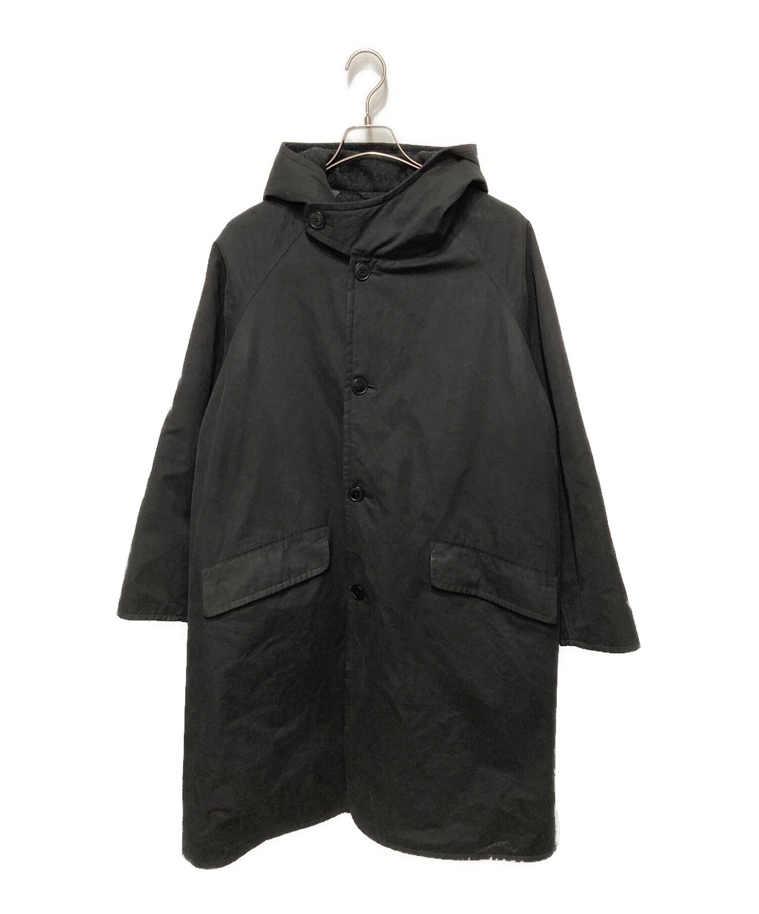 COMOLI (コモリ) フーデッドコート ブラック サイズ:１