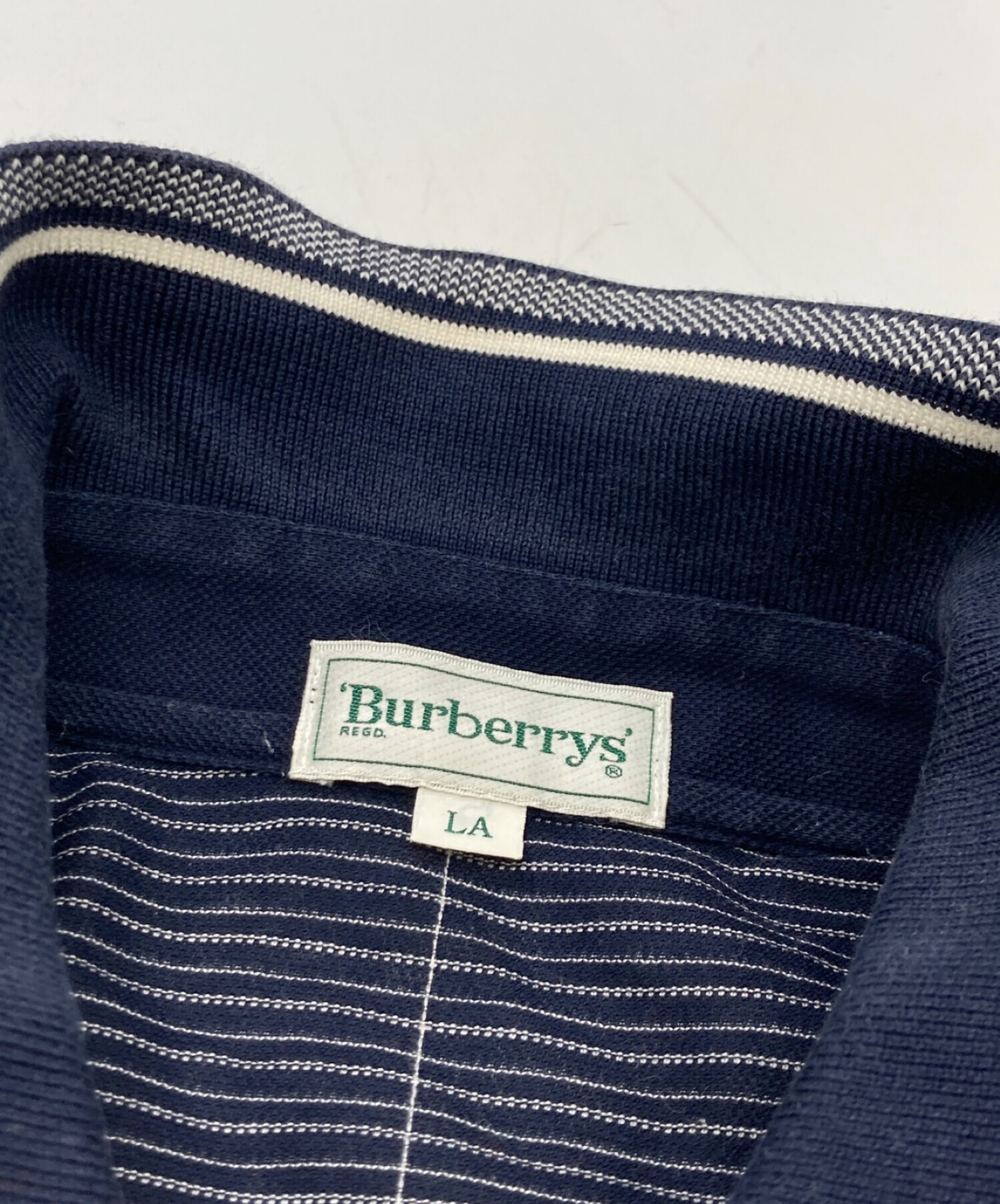 中古・古着通販】Burberry's (バーバリーズ) ポロシャツ ネイビー