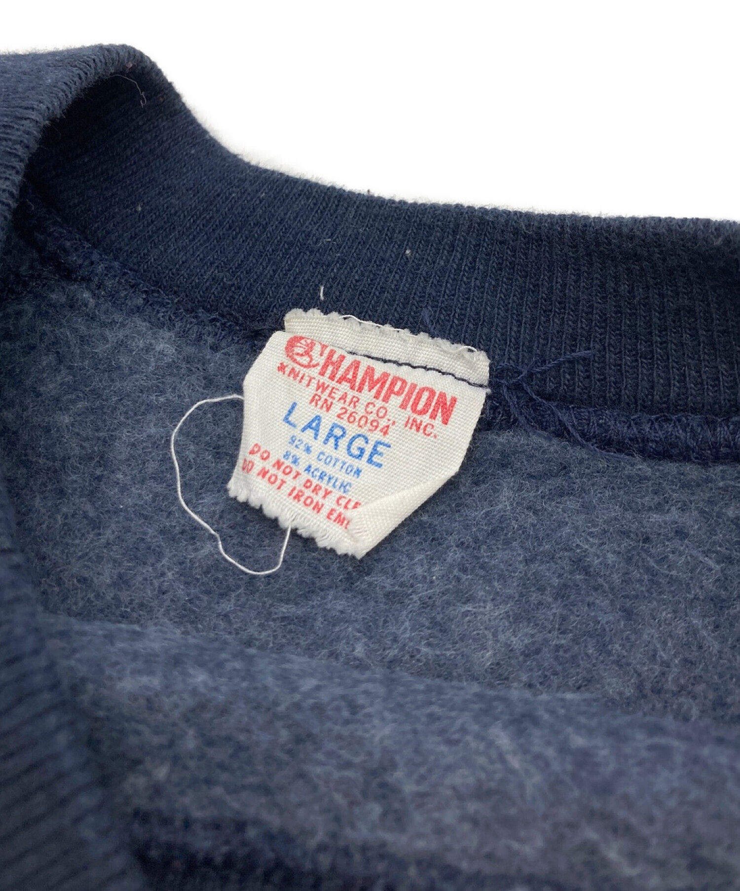 中古・古着通販】Champion (チャンピオン) 60'Sスウェット ネイビー