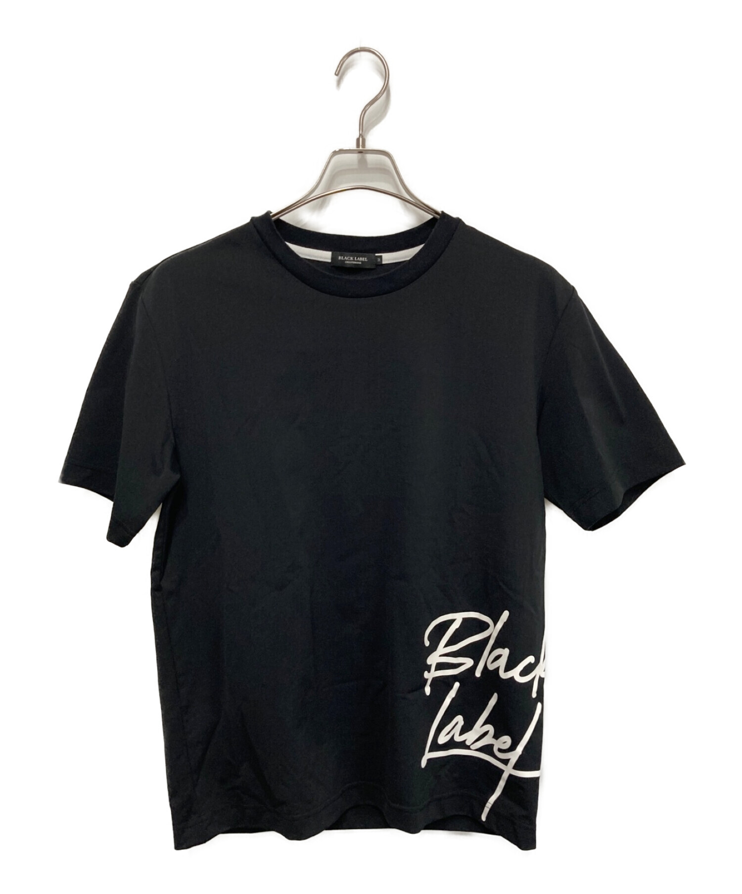BLACK LABEL CRESTBRIDGE (ブラックレーベル クレストブリッジ) ロゴTシャツ ブラック サイズ:M