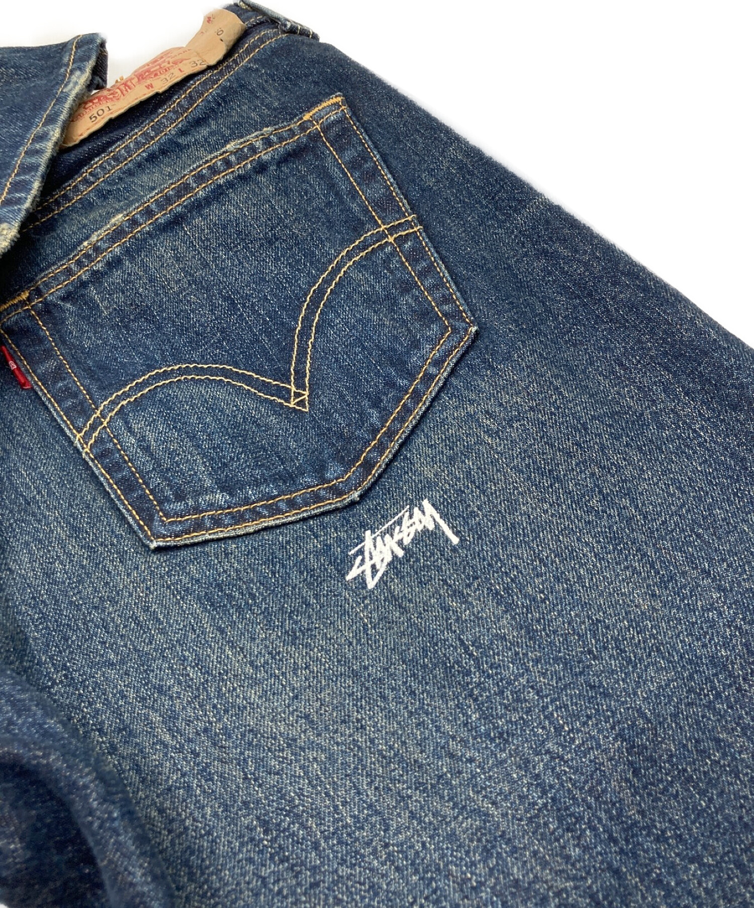 中古・古着通販】LEVI'S (リーバイス) stussy (ステューシー) リペア