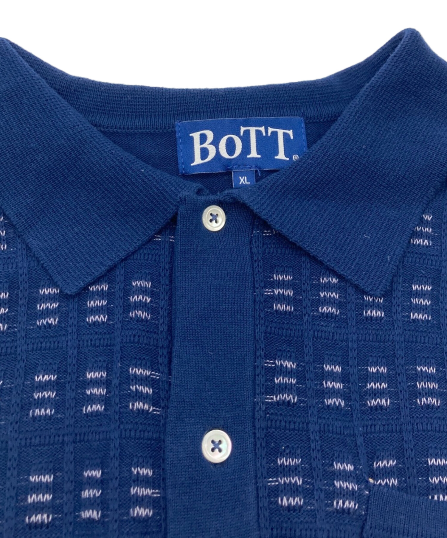 BoTT (ボット) Button Down Knit Polo ネイビー サイズ:XL