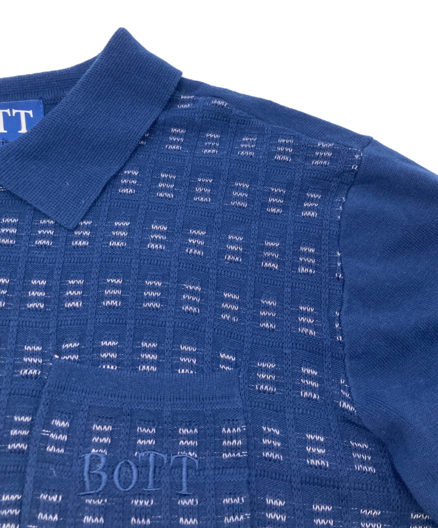 中古・古着通販】BoTT (ボット) Button Down Knit Polo ネイビー