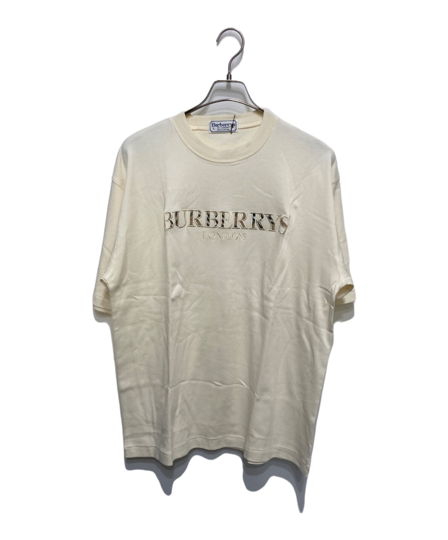 中古・古着通販】Burberry's (バーバリーズ) ロゴTシャツ ホワイト 