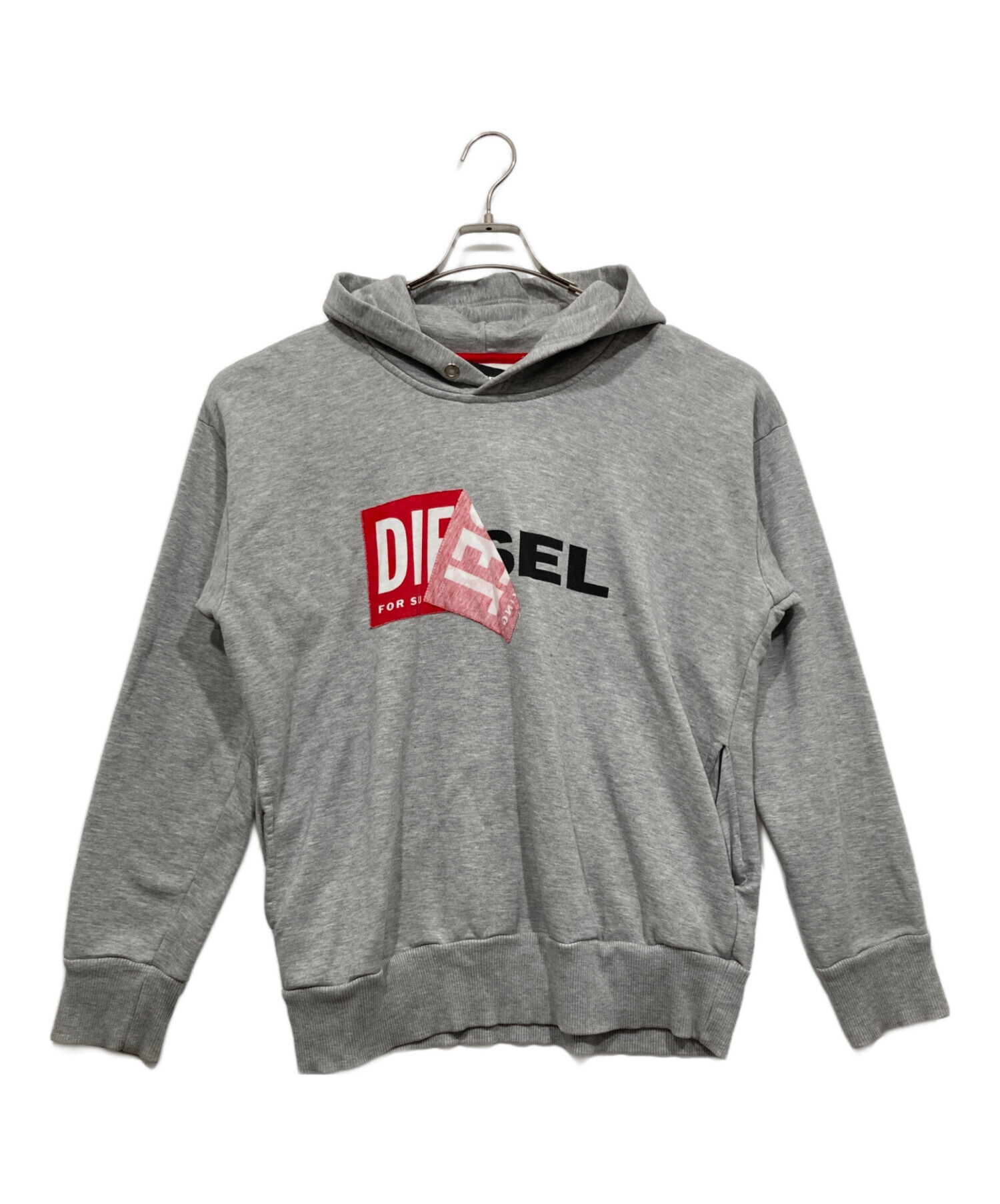 中古・古着通販】DIESEL (ディーゼル) ロゴパーカー グレー サイズ:XS｜ブランド・古着通販 トレファク公式【TREFAC  FASHION】スマホサイト