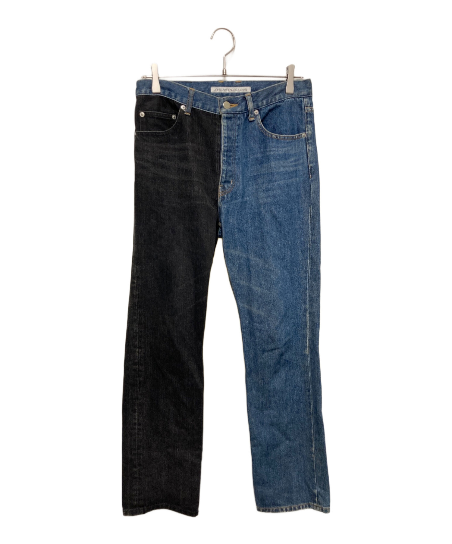 JOHN LAWRENCE SULLIVAN (ジョンローレンスサリバン) DENIM COMBINATION PANTS インディゴ×ブラック  サイズ:44