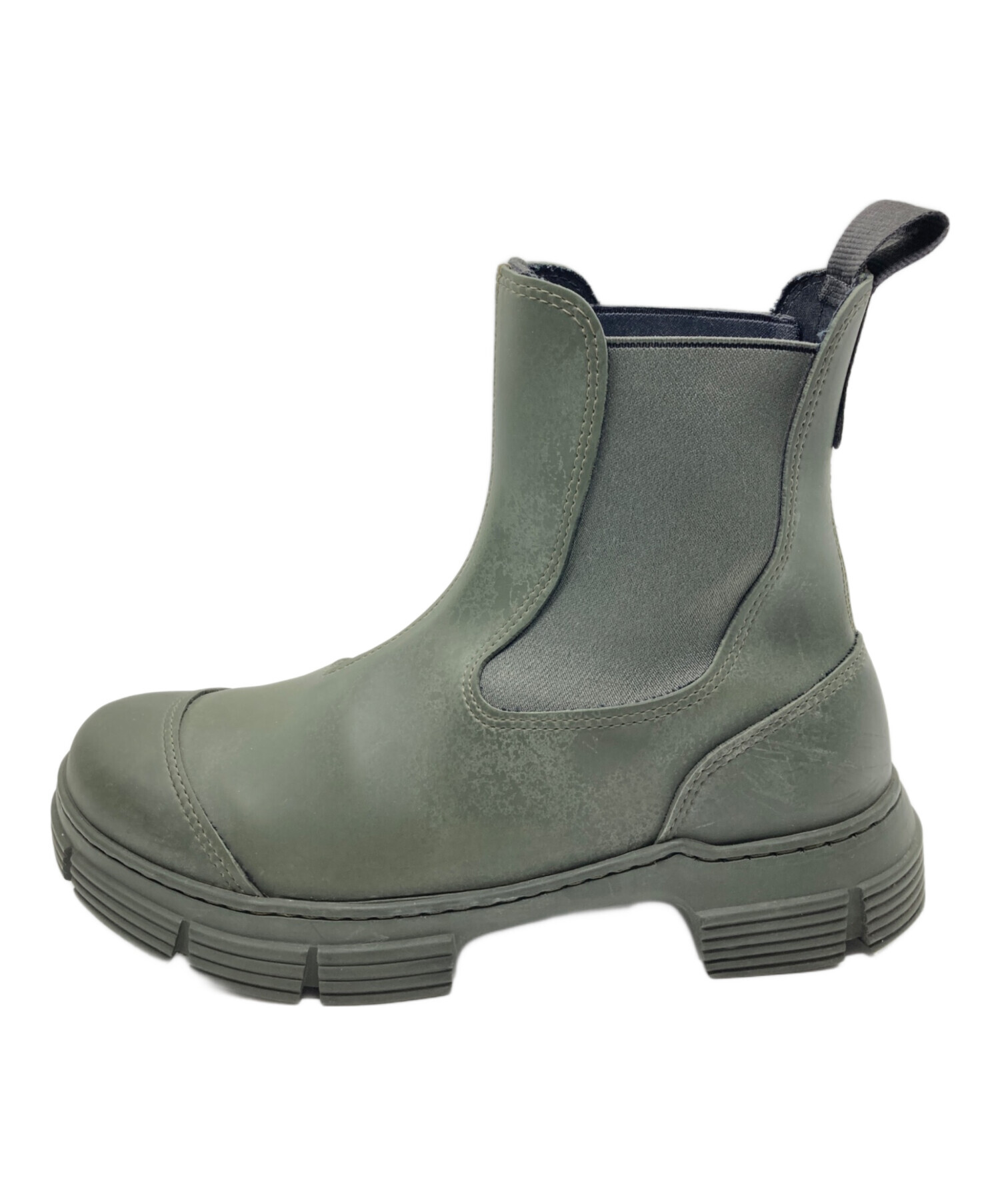 中古・古着通販】GANNI (ガニー) Recycled Rubber City Boot オリーブ サイズ:37｜ブランド・古着通販  トレファク公式【TREFAC FASHION】スマホサイト