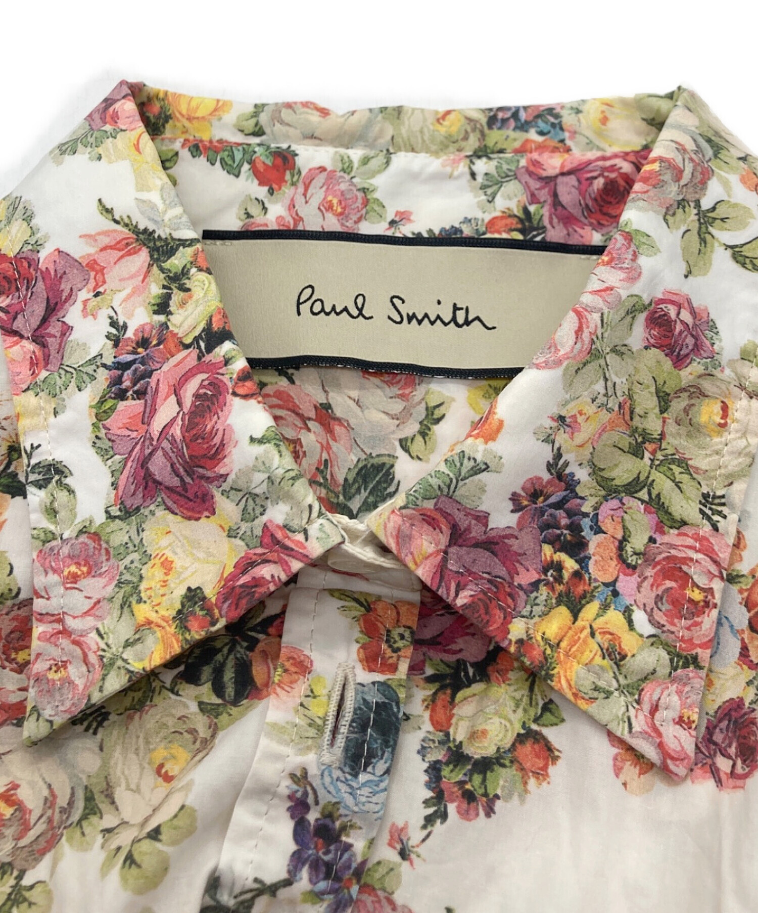 中古・古着通販】PAUL SMITH (ポールスミス) 花柄シャツ アイボリー サイズ:40｜ブランド・古着通販 トレファク公式【TREFAC  FASHION】スマホサイト