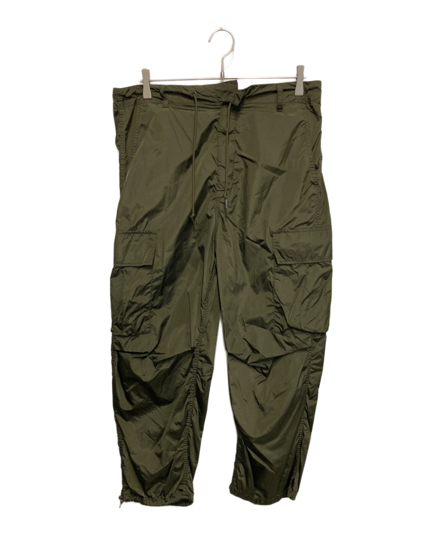 H BEAUTY&YOUTH (エイチ ビューティー&ユース) OLMETEX CRUNCHY CARGO PANTS/ オリーブ サイズ:Ｓ