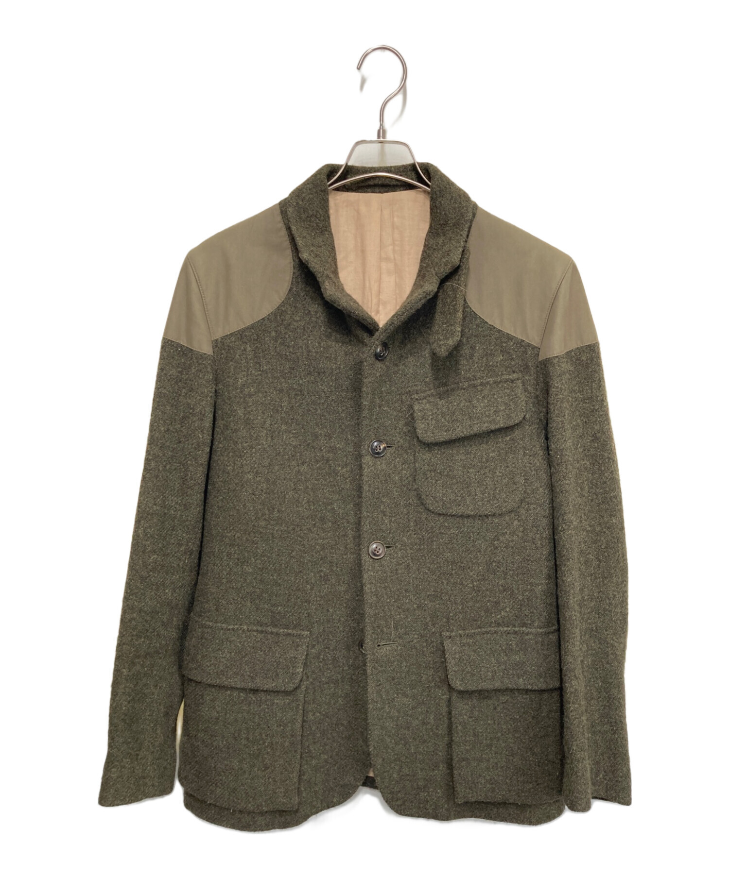 NIGEL CABOURN (ナイジェルケーボン) Harris Tweed (ハリスツイード) MALLORY JACKET オリーブ サイズ:48